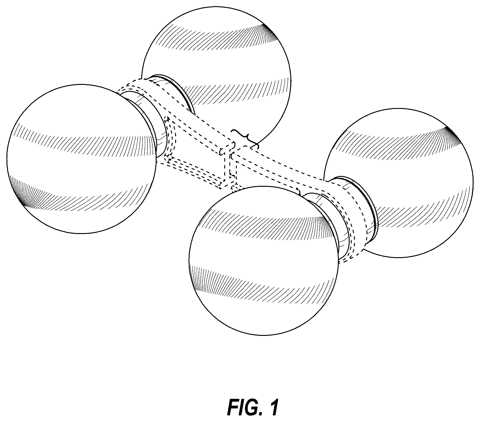 Patent USD1077260 Figure 1 – Roller massage device