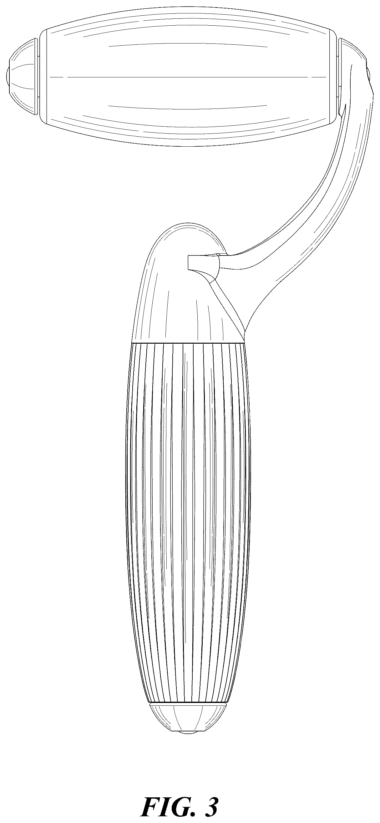 Patent USD1077261 Figure 3 – Ice roller for face