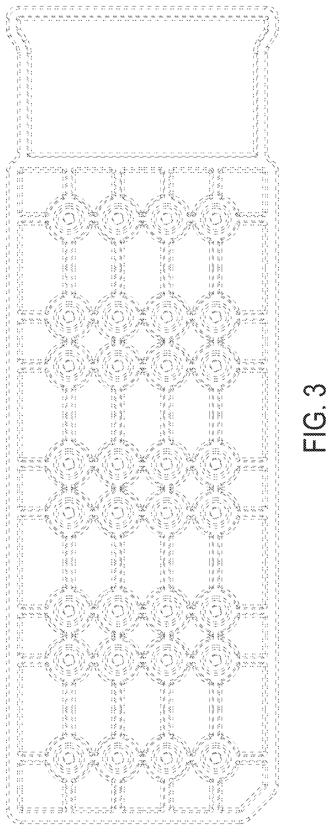 Patent USD1077270 Figure 3 – Fluid channel