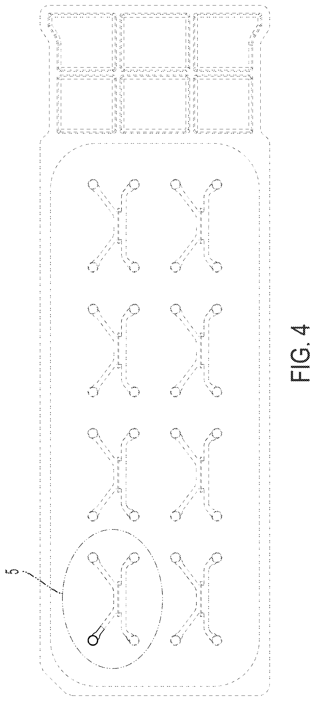 Patent USD1077270 Figure 4 – Fluid channel