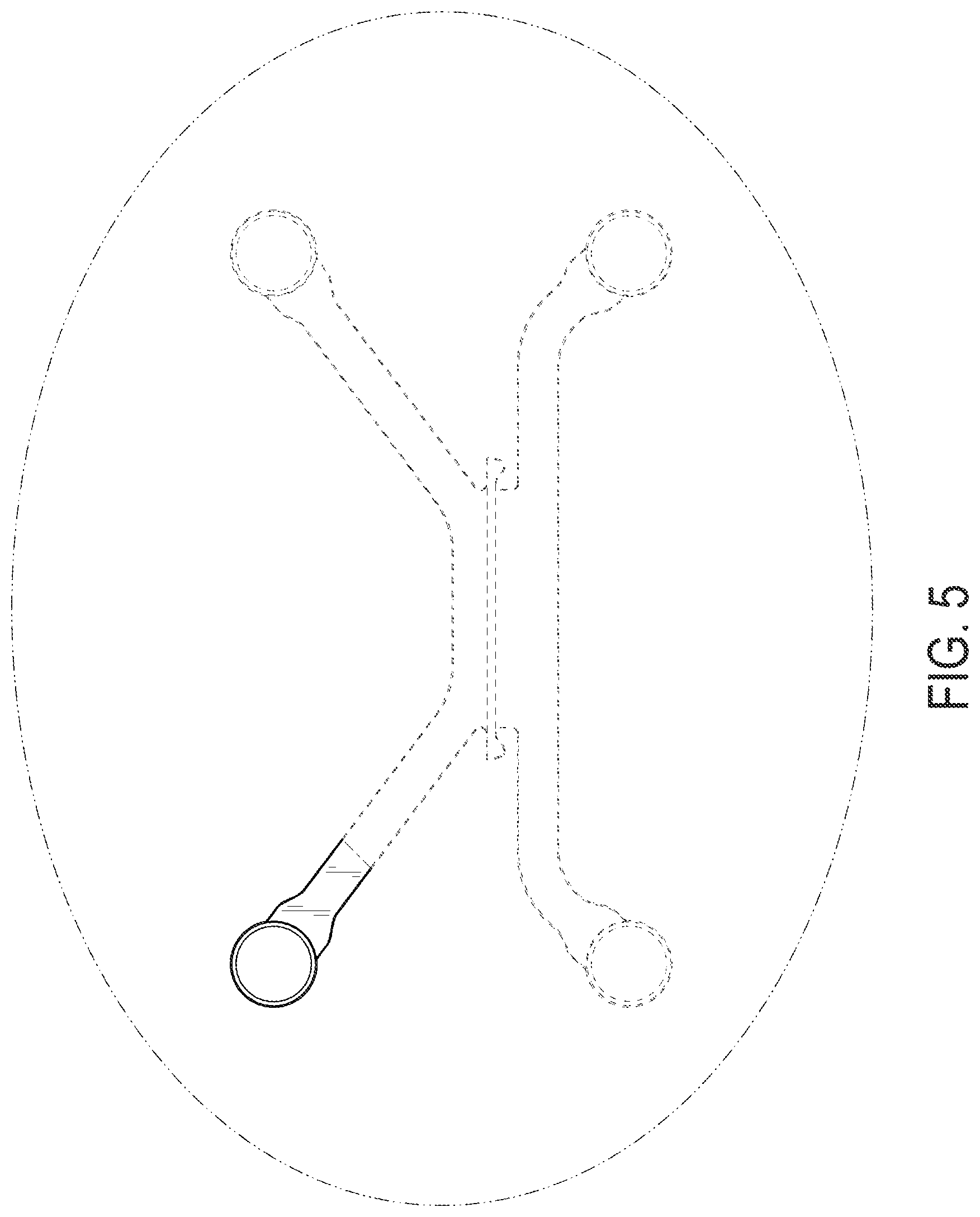 Patent USD1077270 Figure 5 – Fluid channel