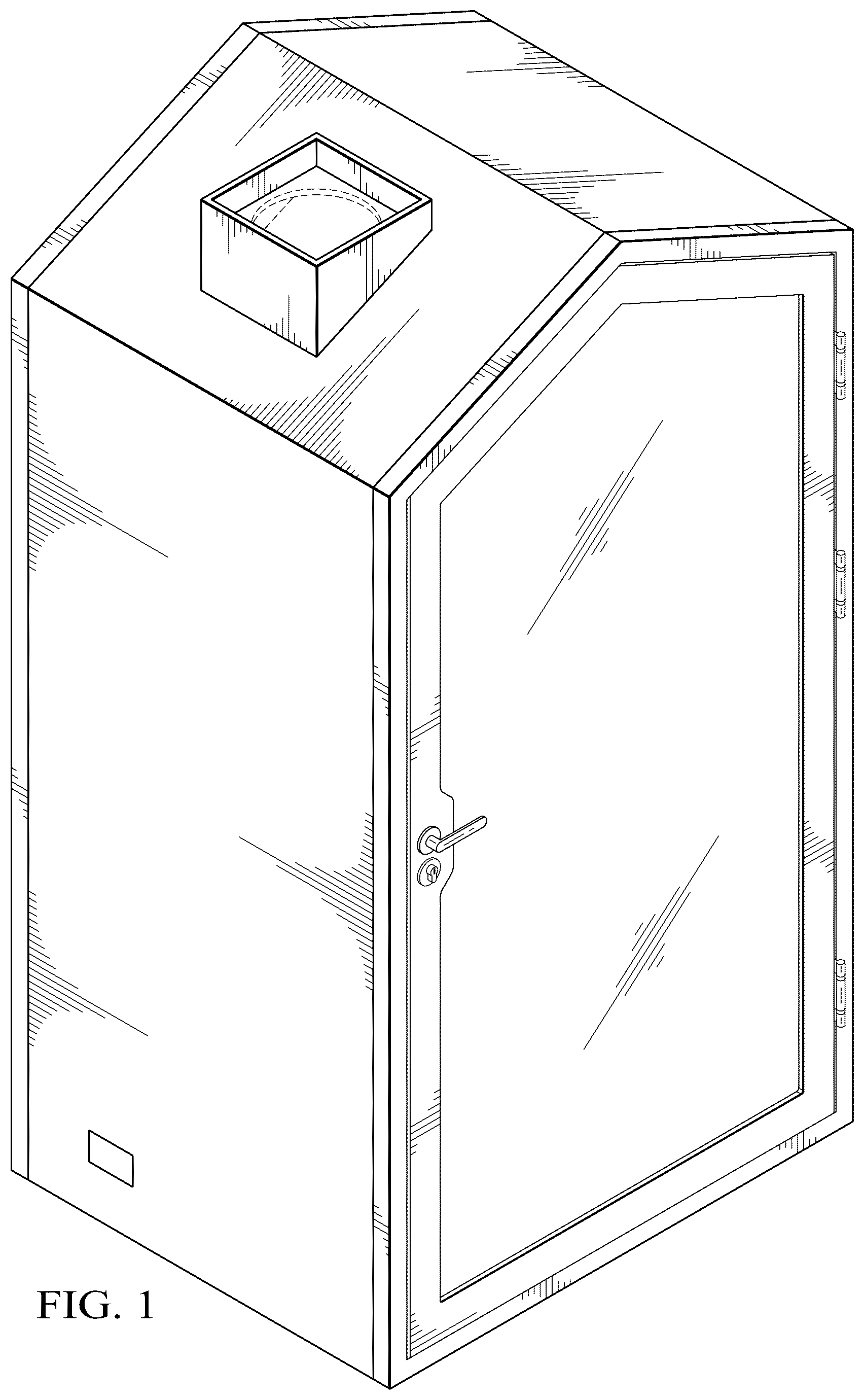 Patent USD1077273 Figure 1 – Movable silence booth