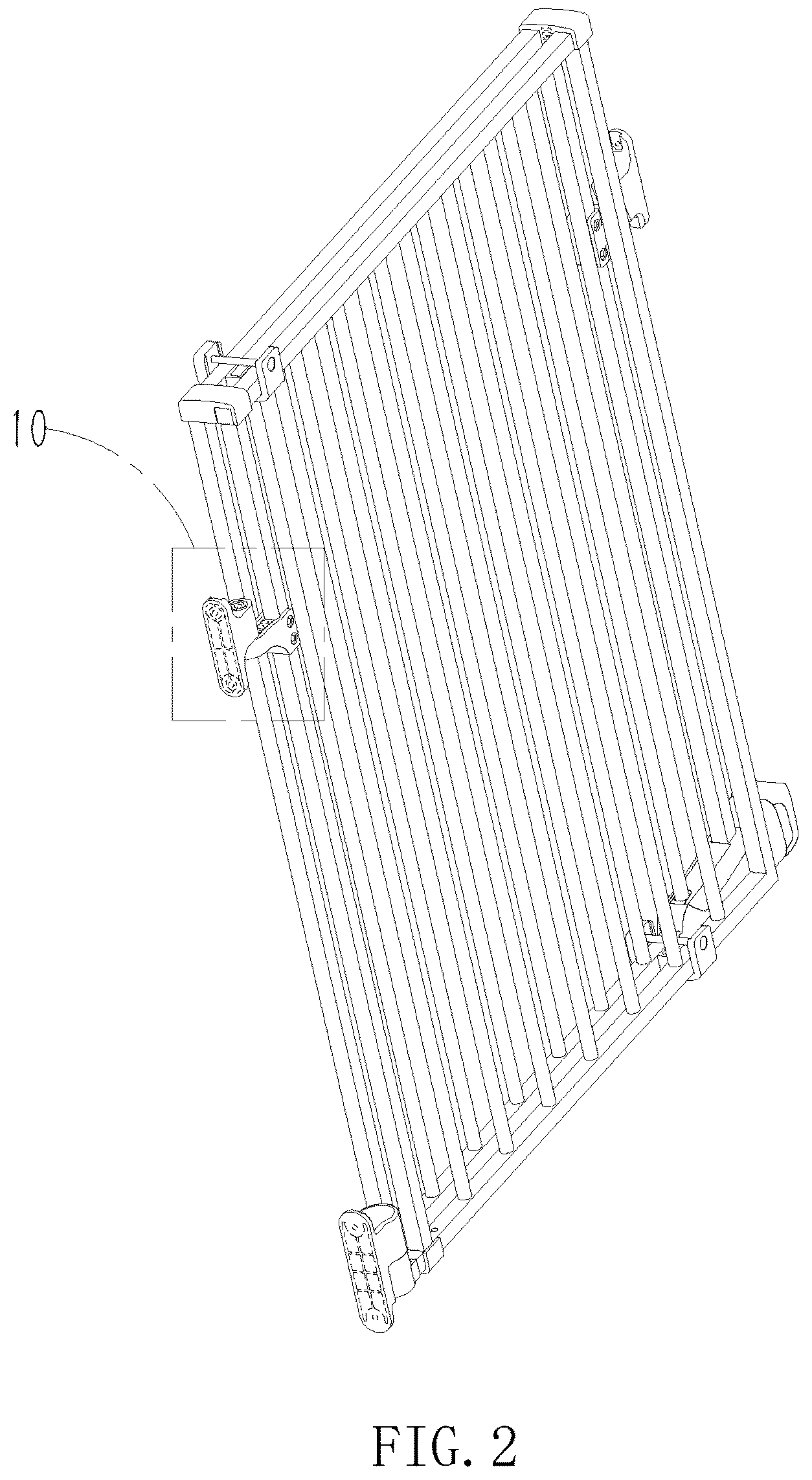 Patent USD1077278 Figure 2 – Retractable gate