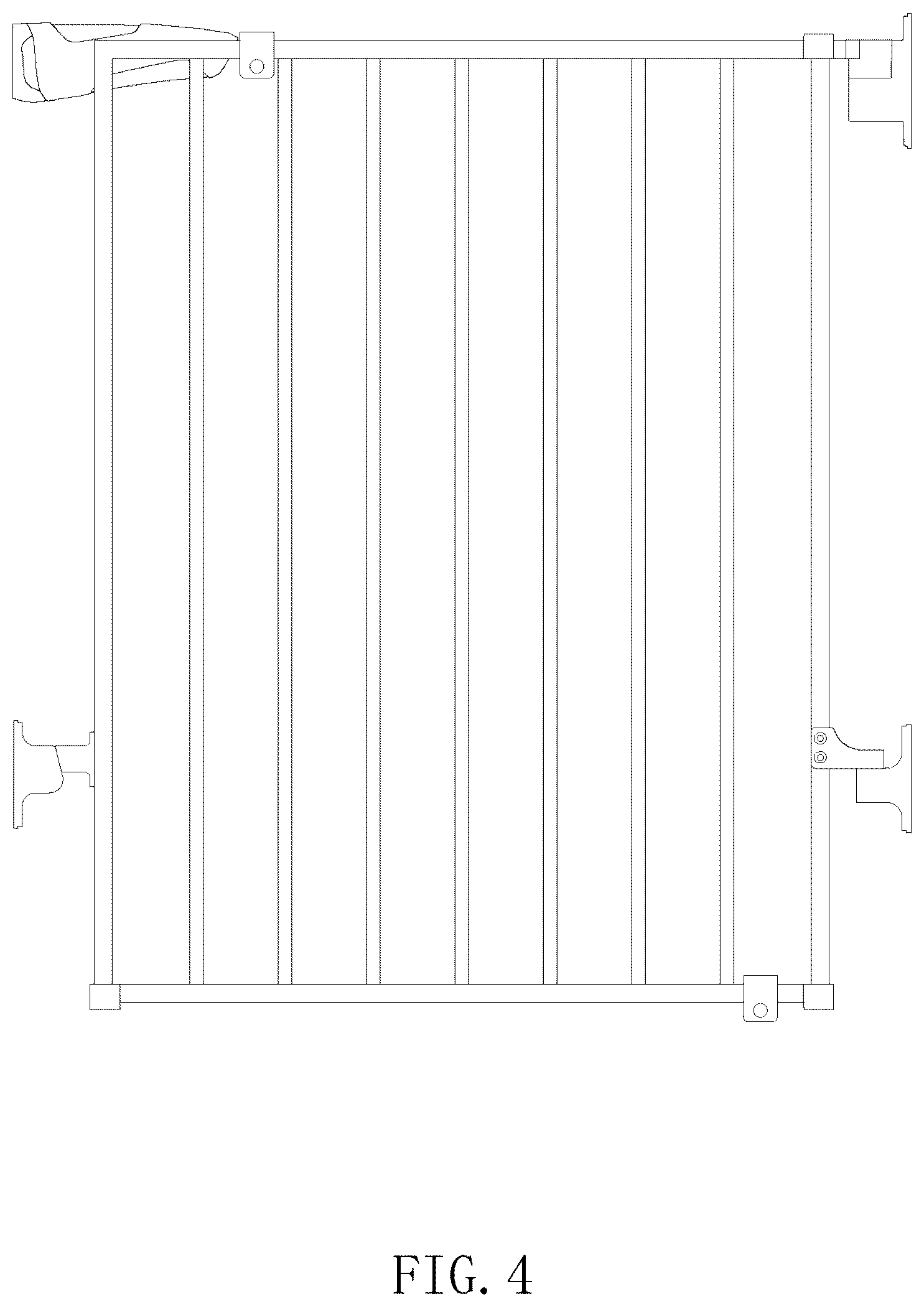 Patent USD1077278 Figure 4 – Retractable gate