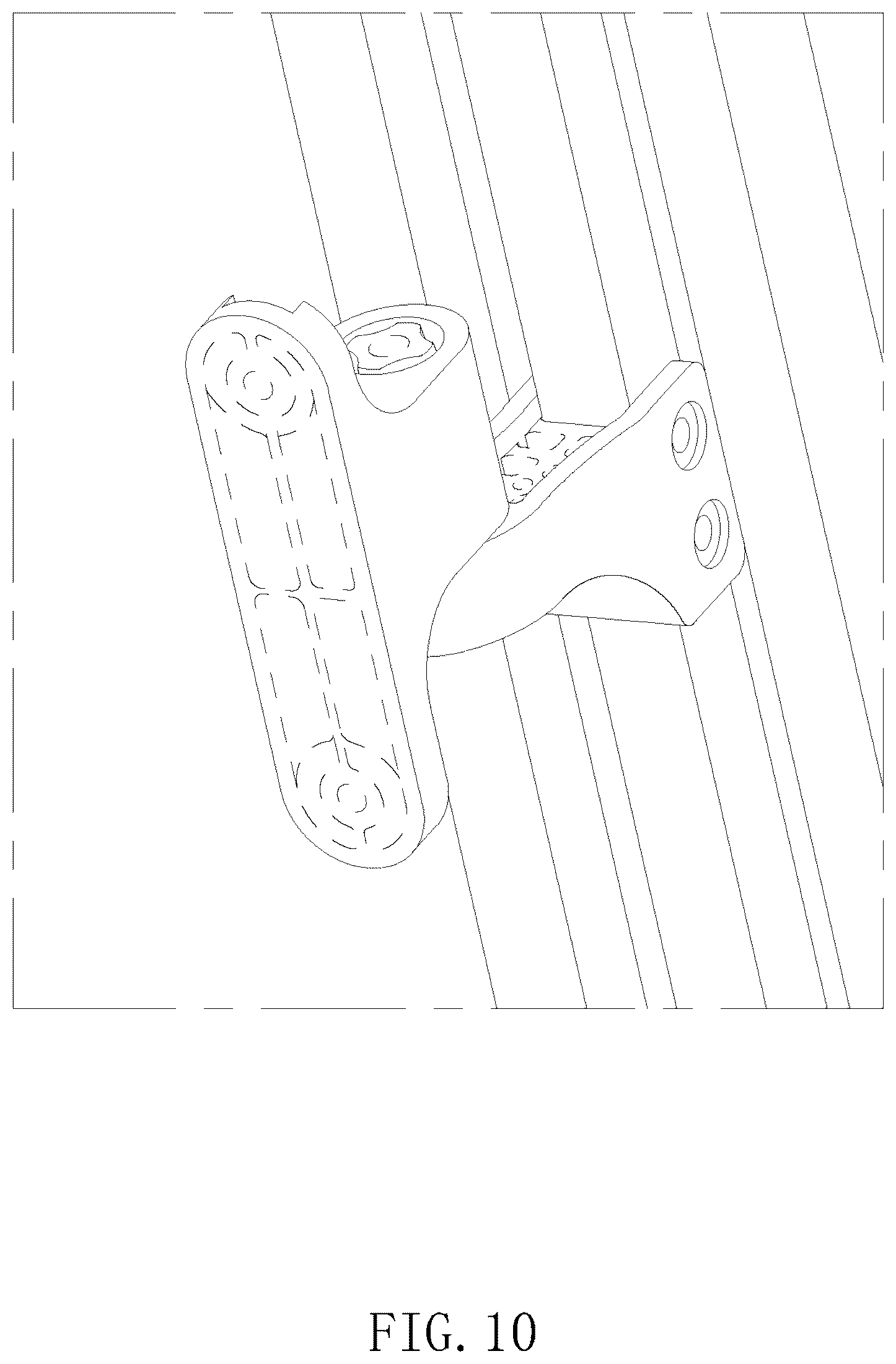 Patent USD1077278 Figure 10 – Retractable gate