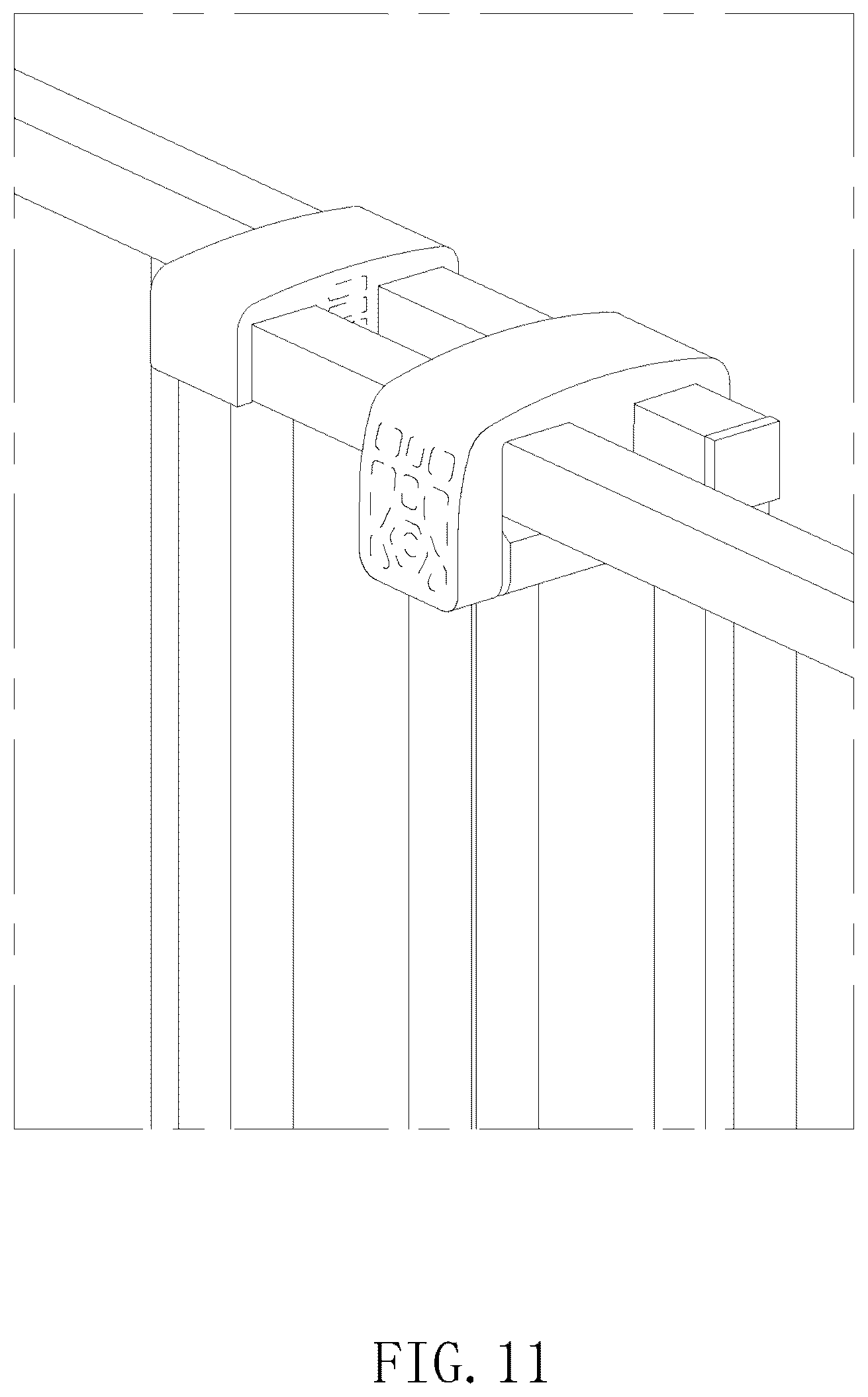 Patent USD1077278 Figure 11 – Retractable gate