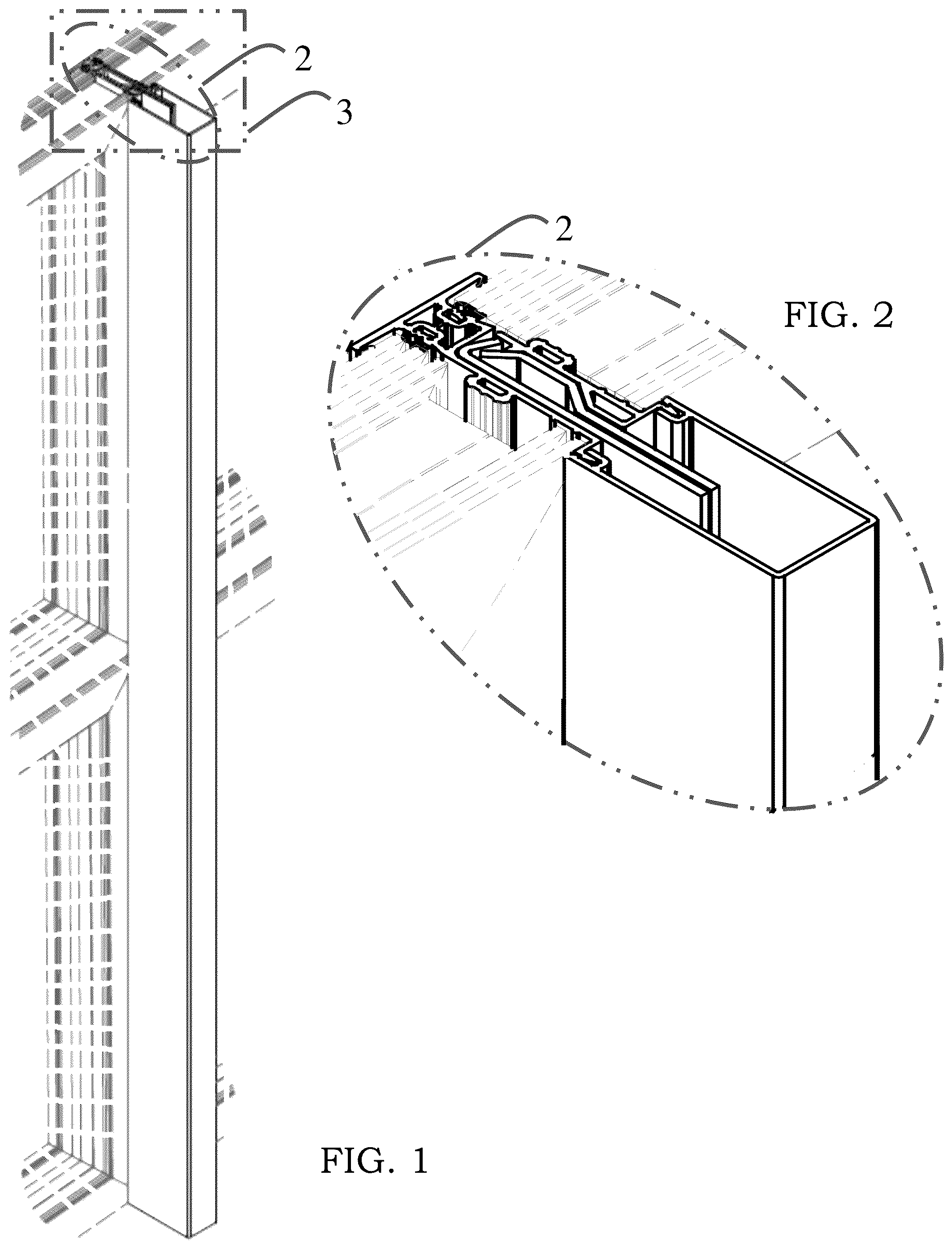Patent USD1077279 — Mullion assembly — Figure 1