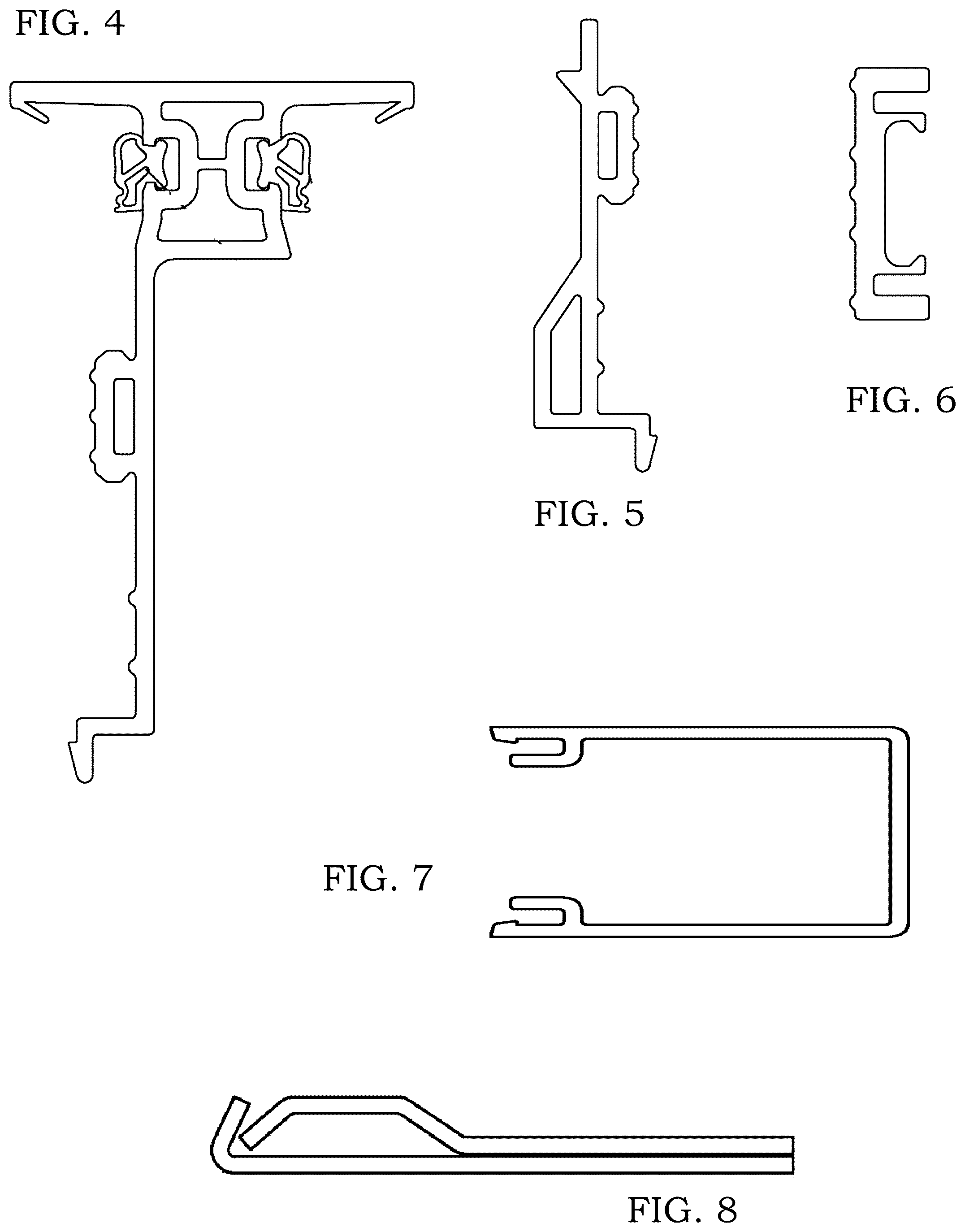 Patent USD1077279 Figure 3 – Mullion assembly