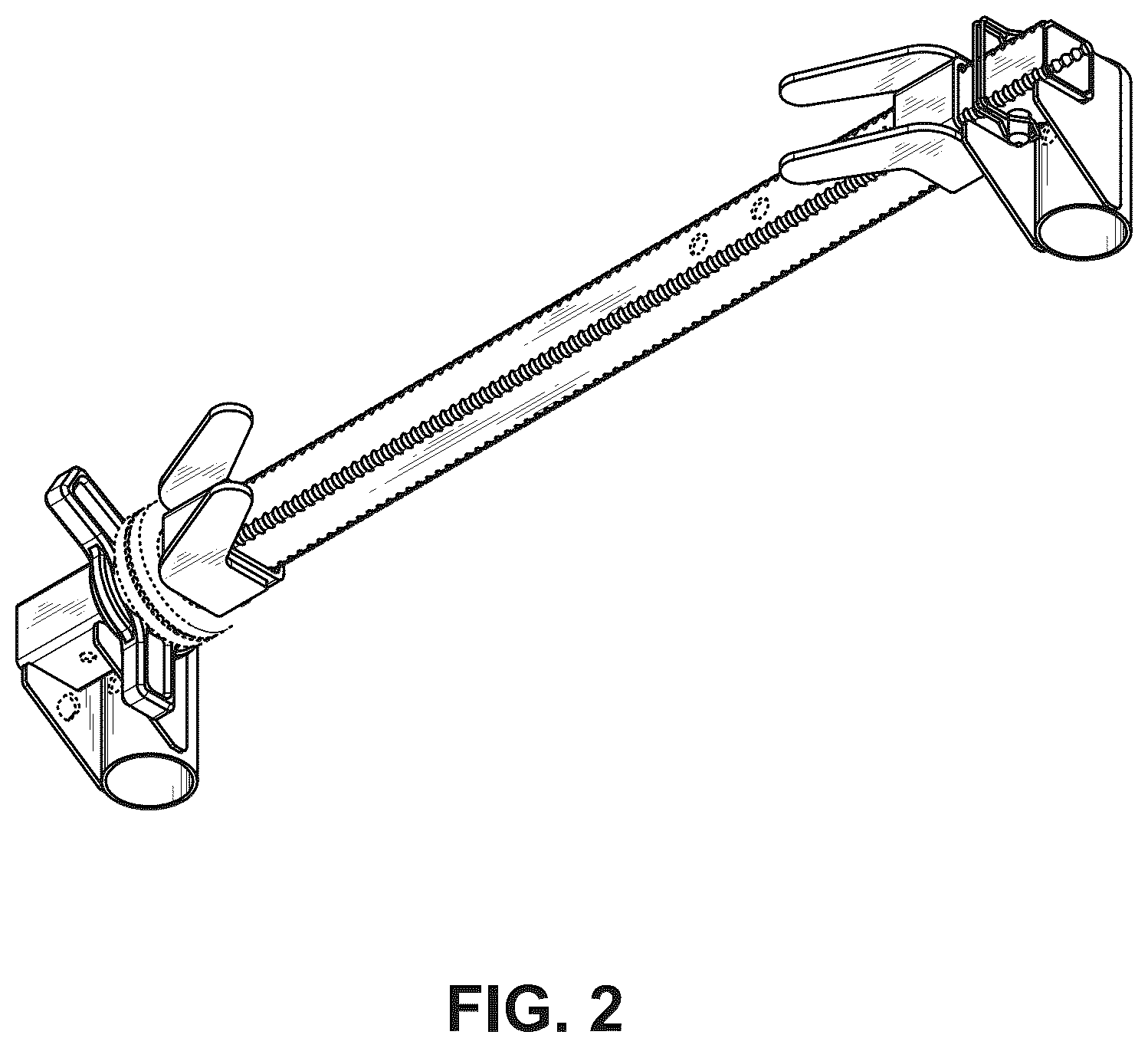 Patent USD1077282 Figure 2 – Holder for a post