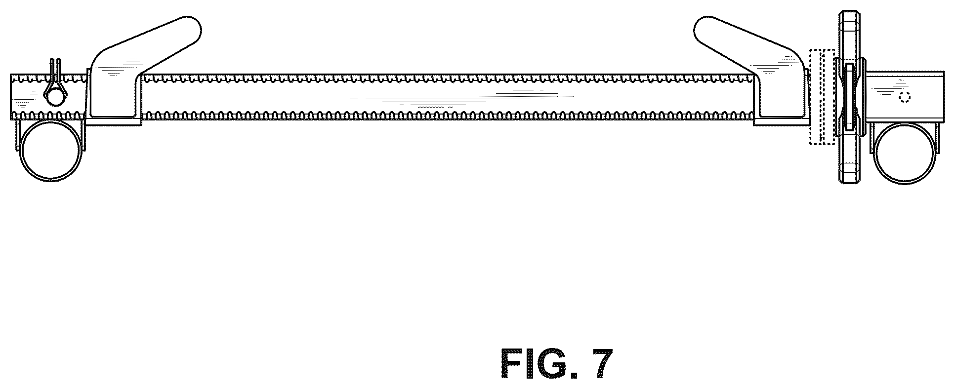 Patent USD1077282 Figure 7 – Holder for a post