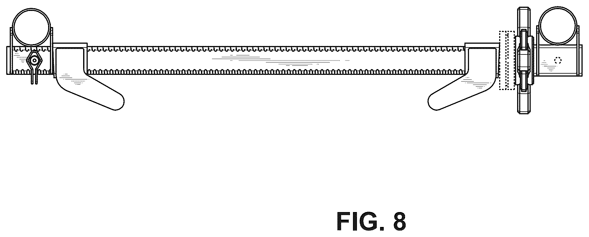 Patent USD1077282 Figure 8 – Holder for a post