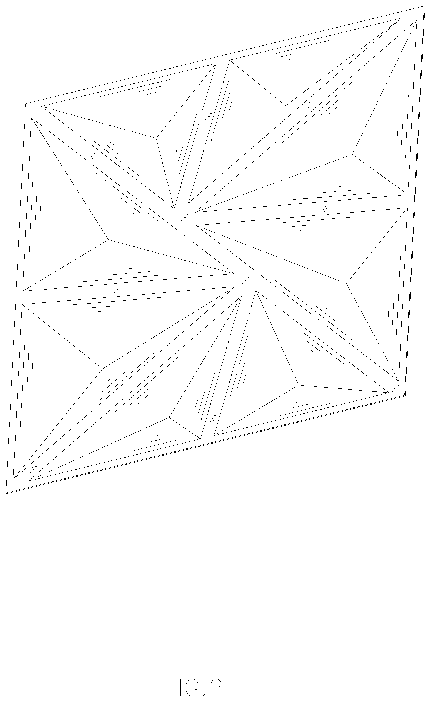 Patent USD1077283 Figure 2 – Wall panel