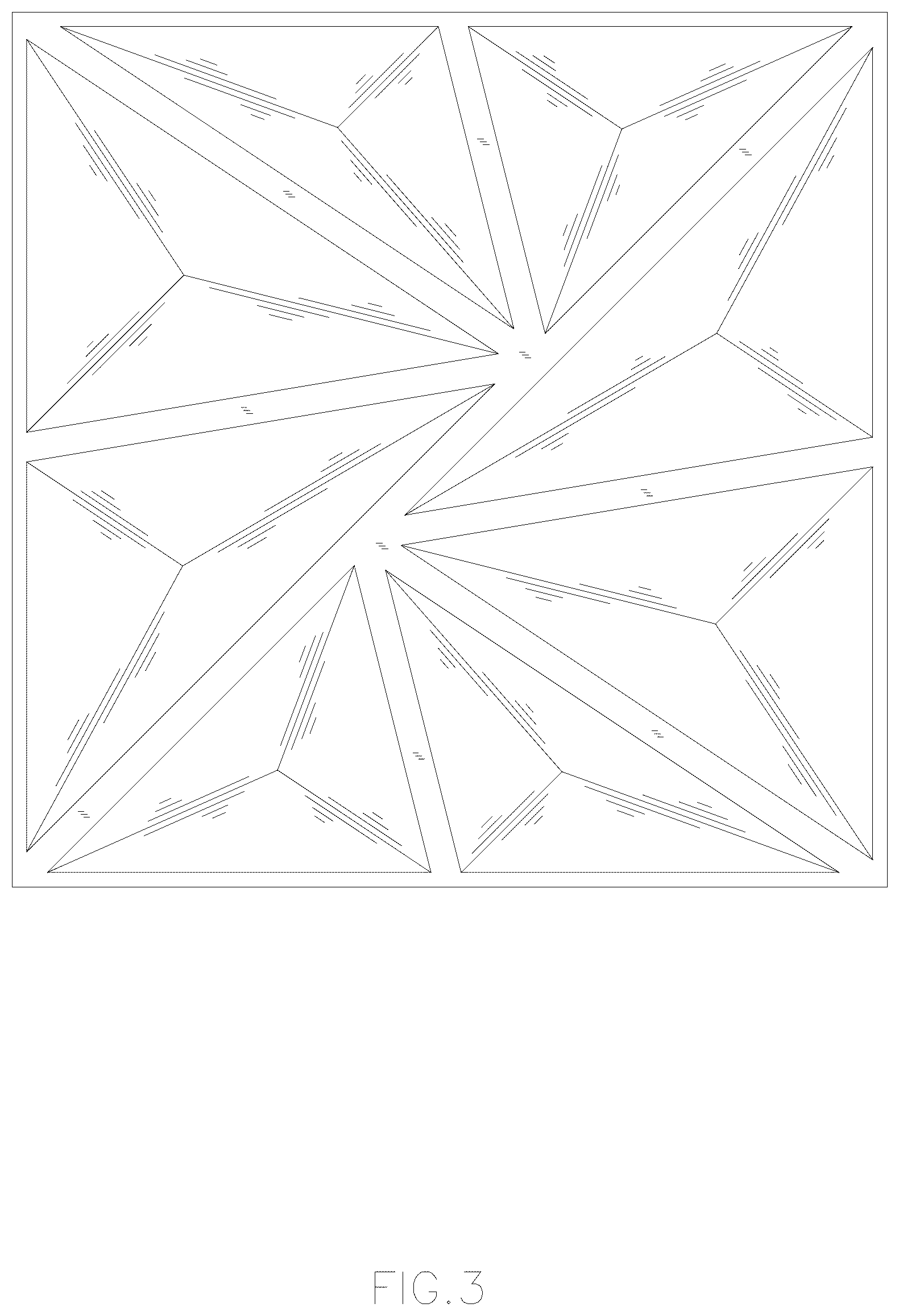 Patent USD1077283 Figure 3 – Wall panel