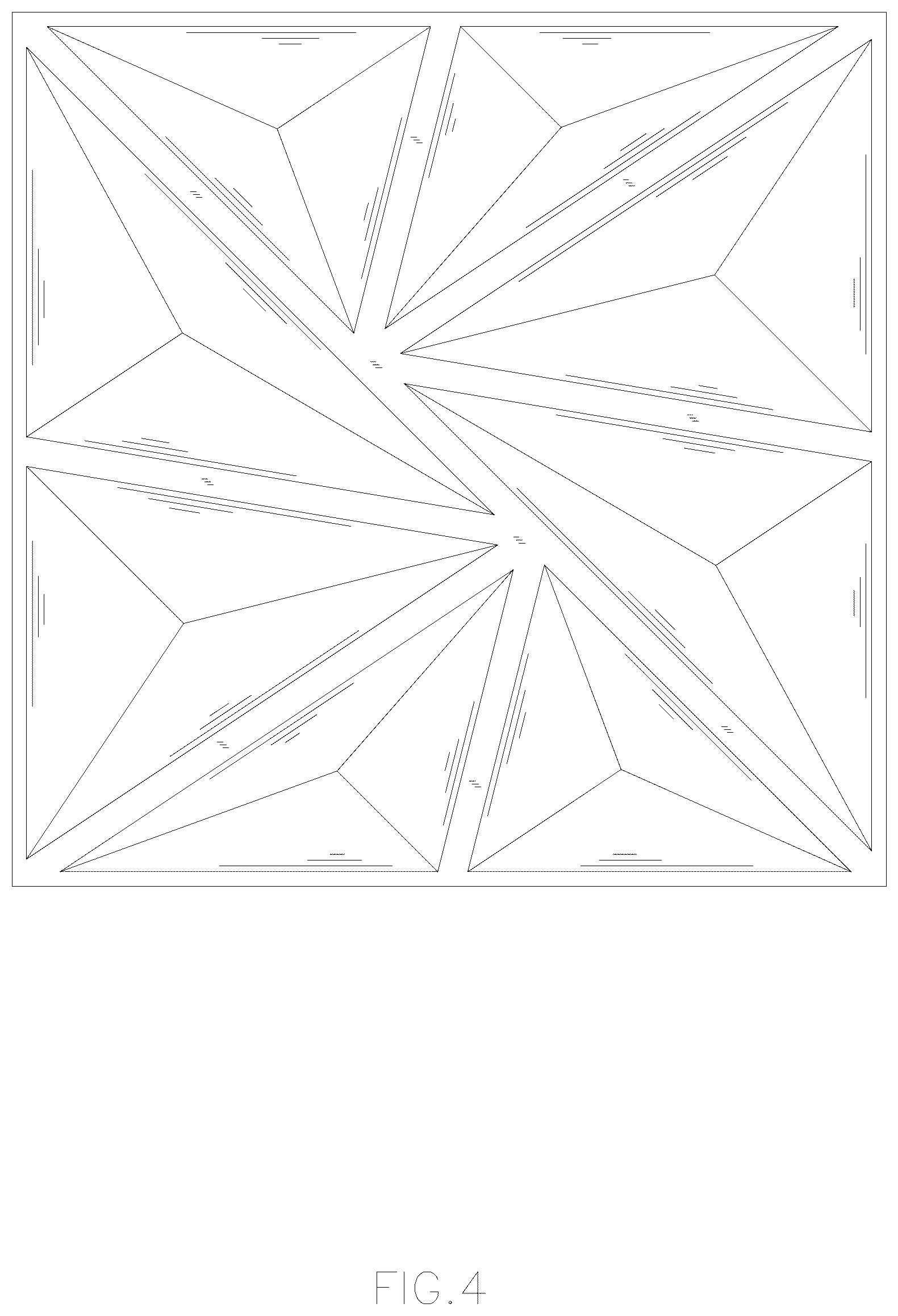 Patent USD1077283 Figure 4 – Wall panel