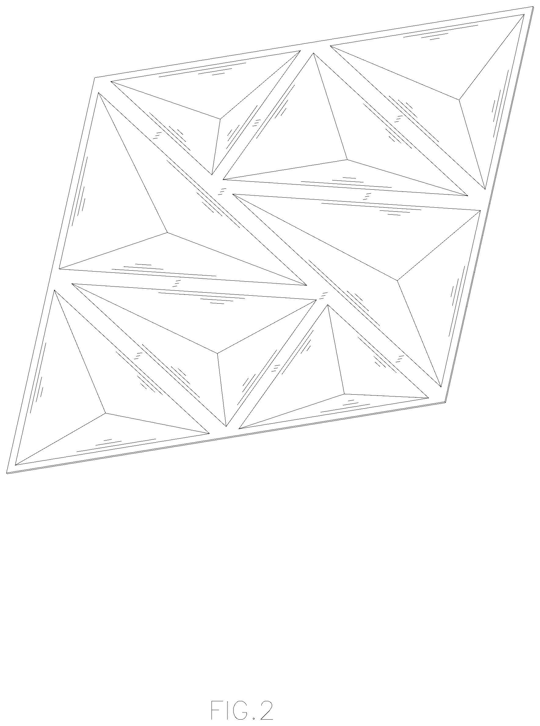 Patent USD1077284 Figure 2 – Wall panel