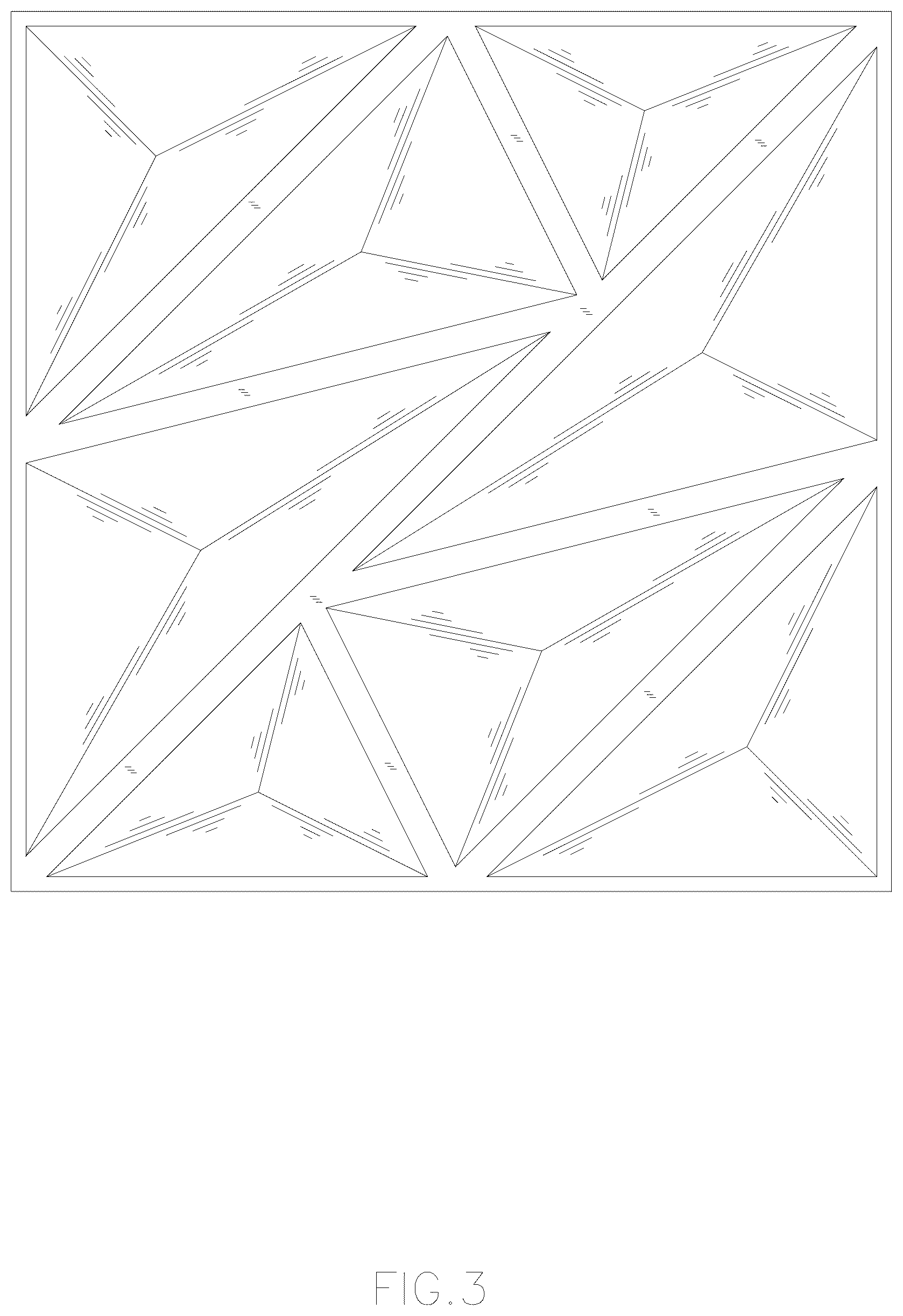 Patent USD1077284 Figure 3 – Wall panel