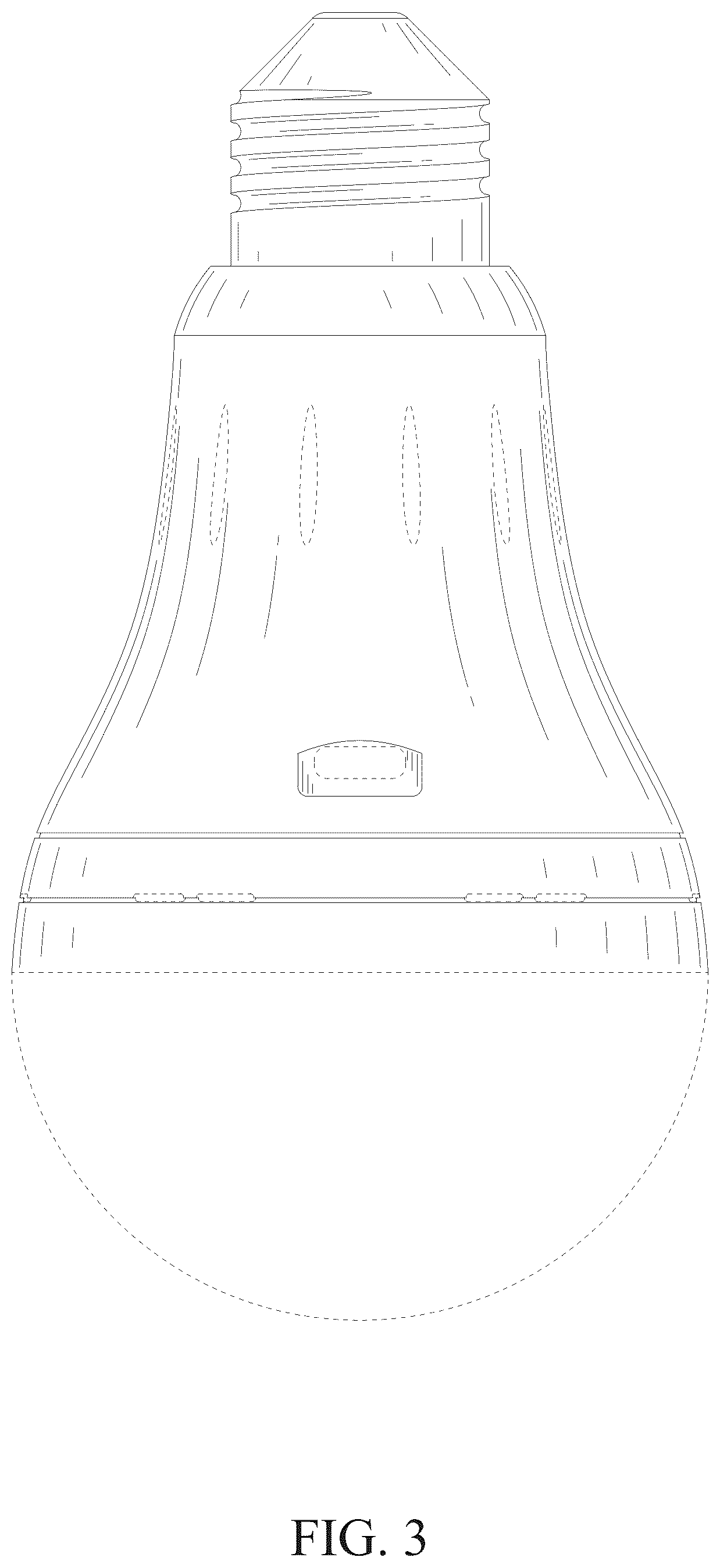 Patent USD1077285 Figure 3 – Light bulb