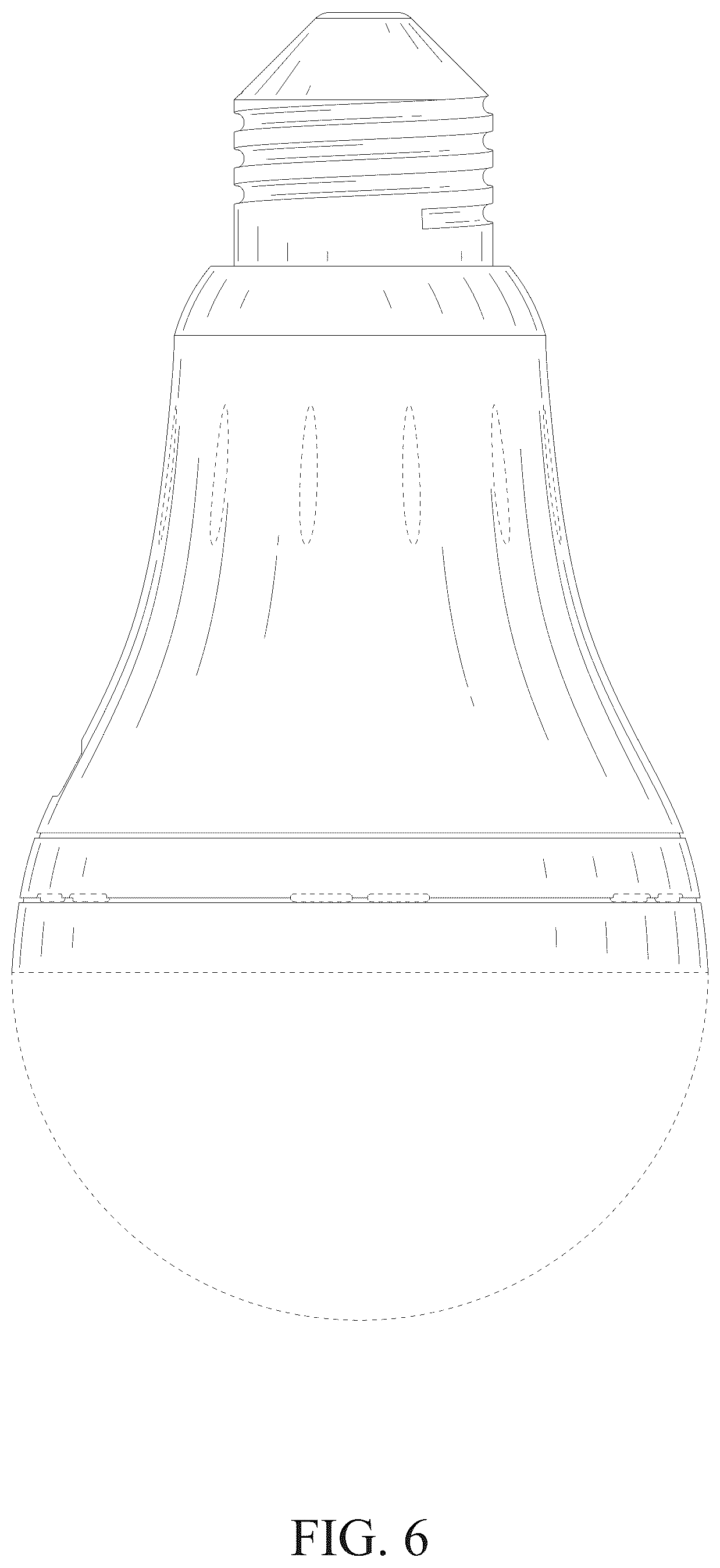 Patent USD1077285 Figure 6 – Light bulb