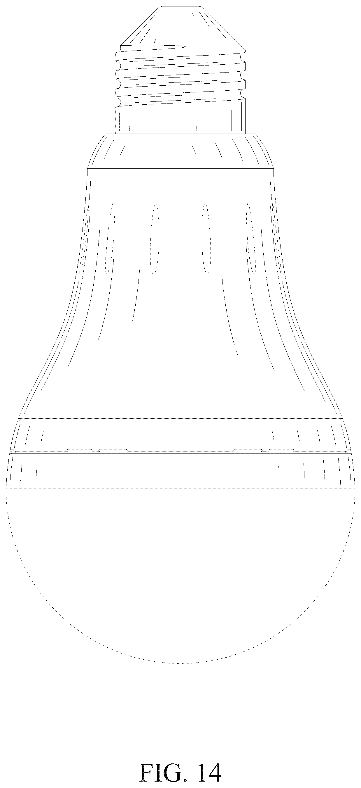 Patent USD1077285 Figure 14 – Light bulb