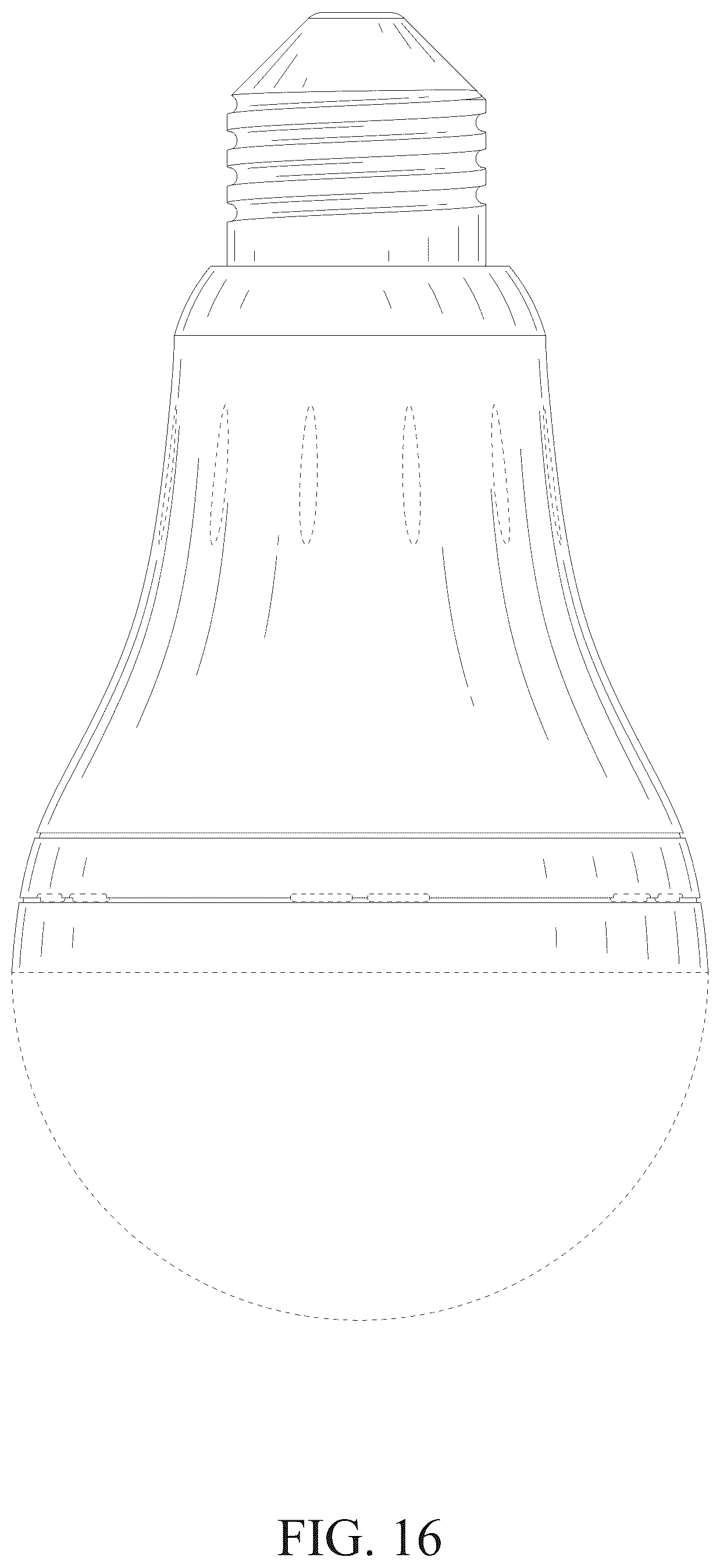 Patent USD1077285 Figure 16 – Light bulb