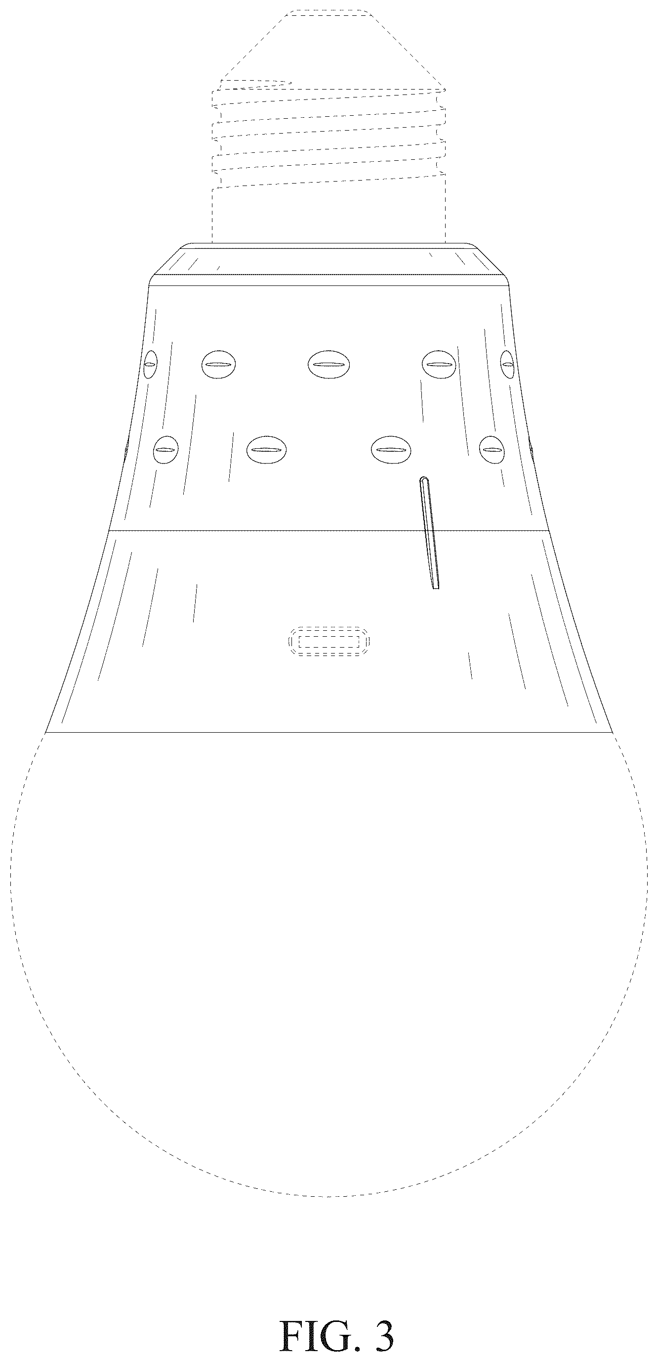 Patent USD1077286 Figure 3 – Light bulb