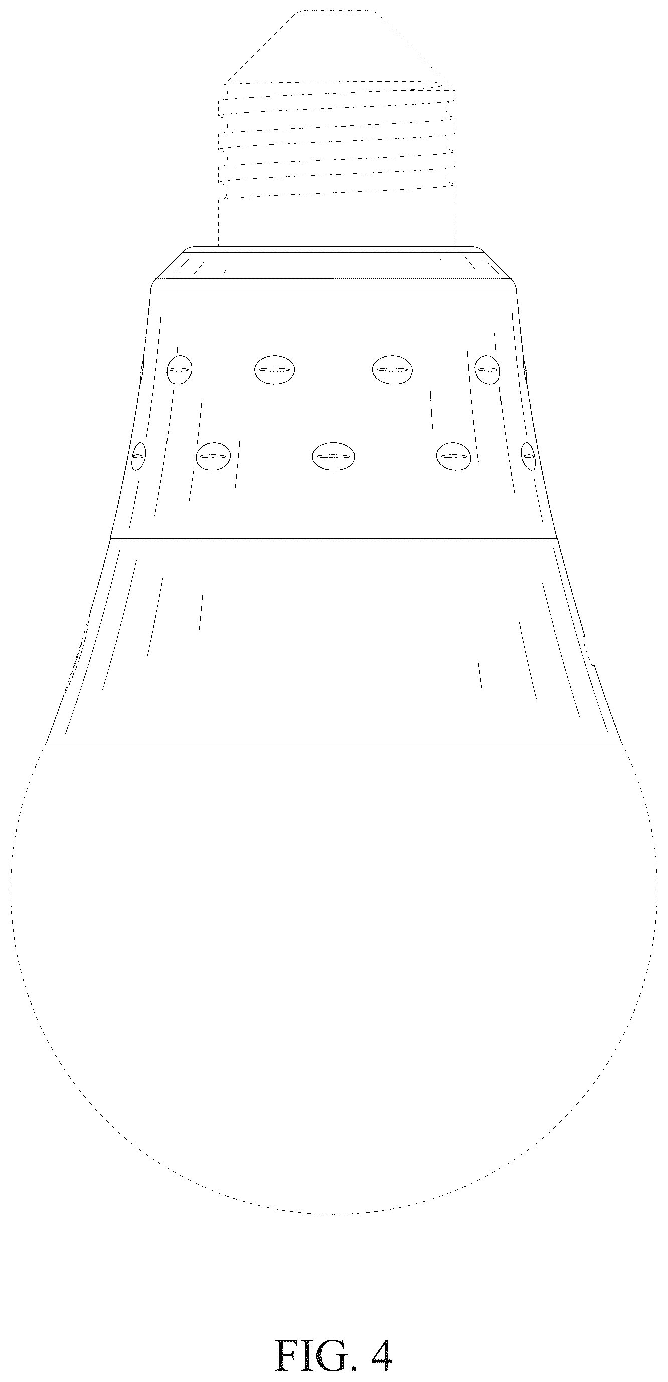 Patent USD1077286 Figure 4 – Light bulb
