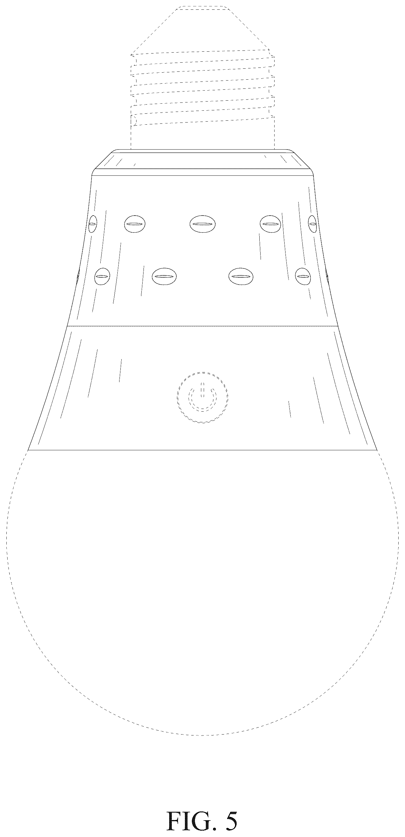 Patent USD1077286 Figure 5 – Light bulb