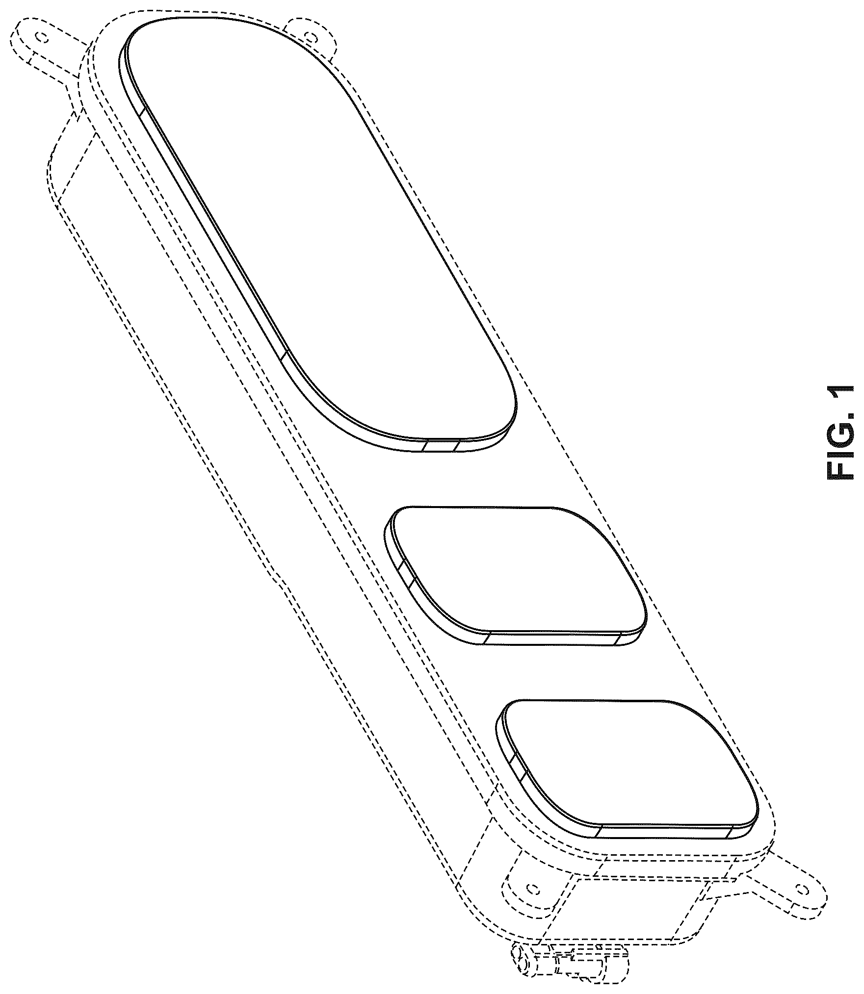 Patent USD1077290 Figure 1 – Rear light for a vehicle