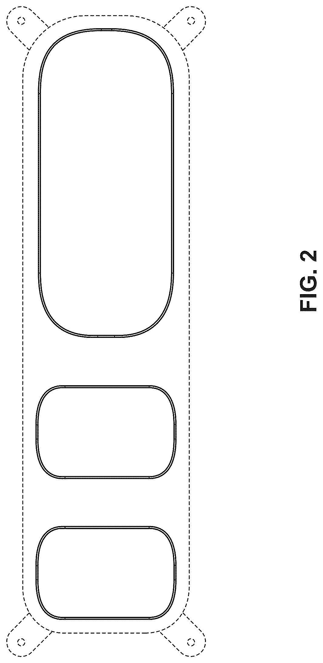 Patent USD1077290 Figure 2 – Rear light for a vehicle