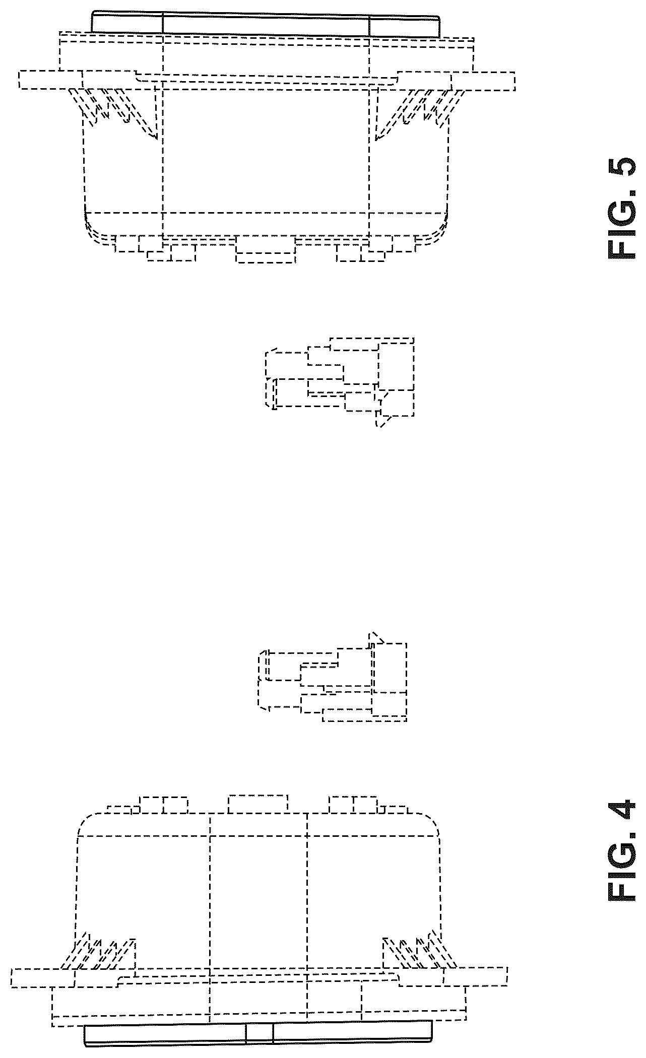 Patent USD1077290 Figure 4 – Rear light for a vehicle
