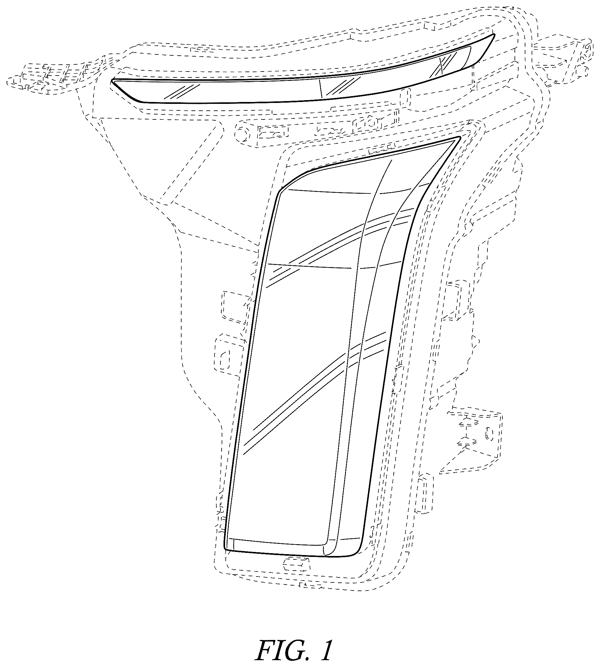 Patent USD1077295 Figure 1 – Vehicle headlamp