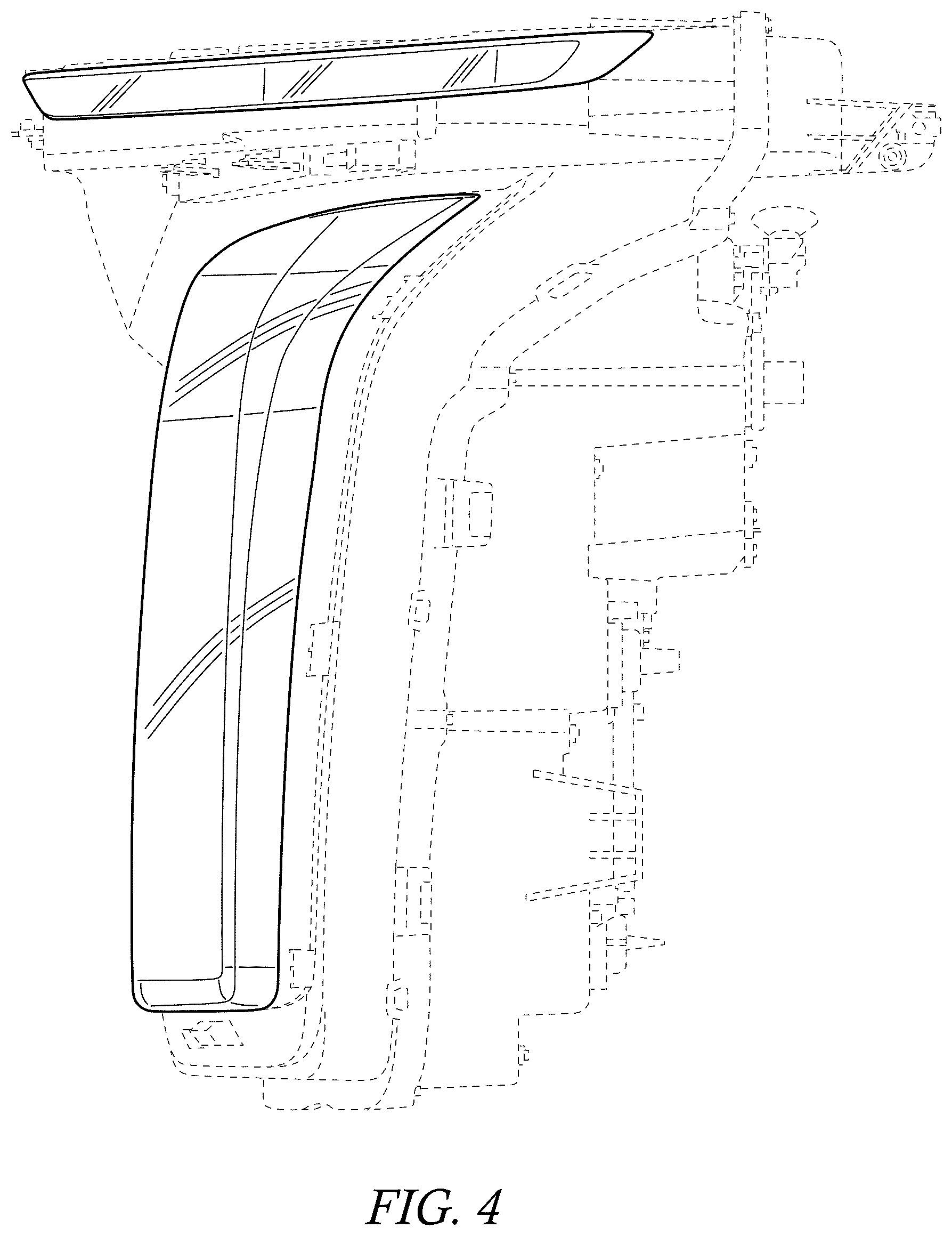 Patent USD1077295 Figure 4 – Vehicle headlamp