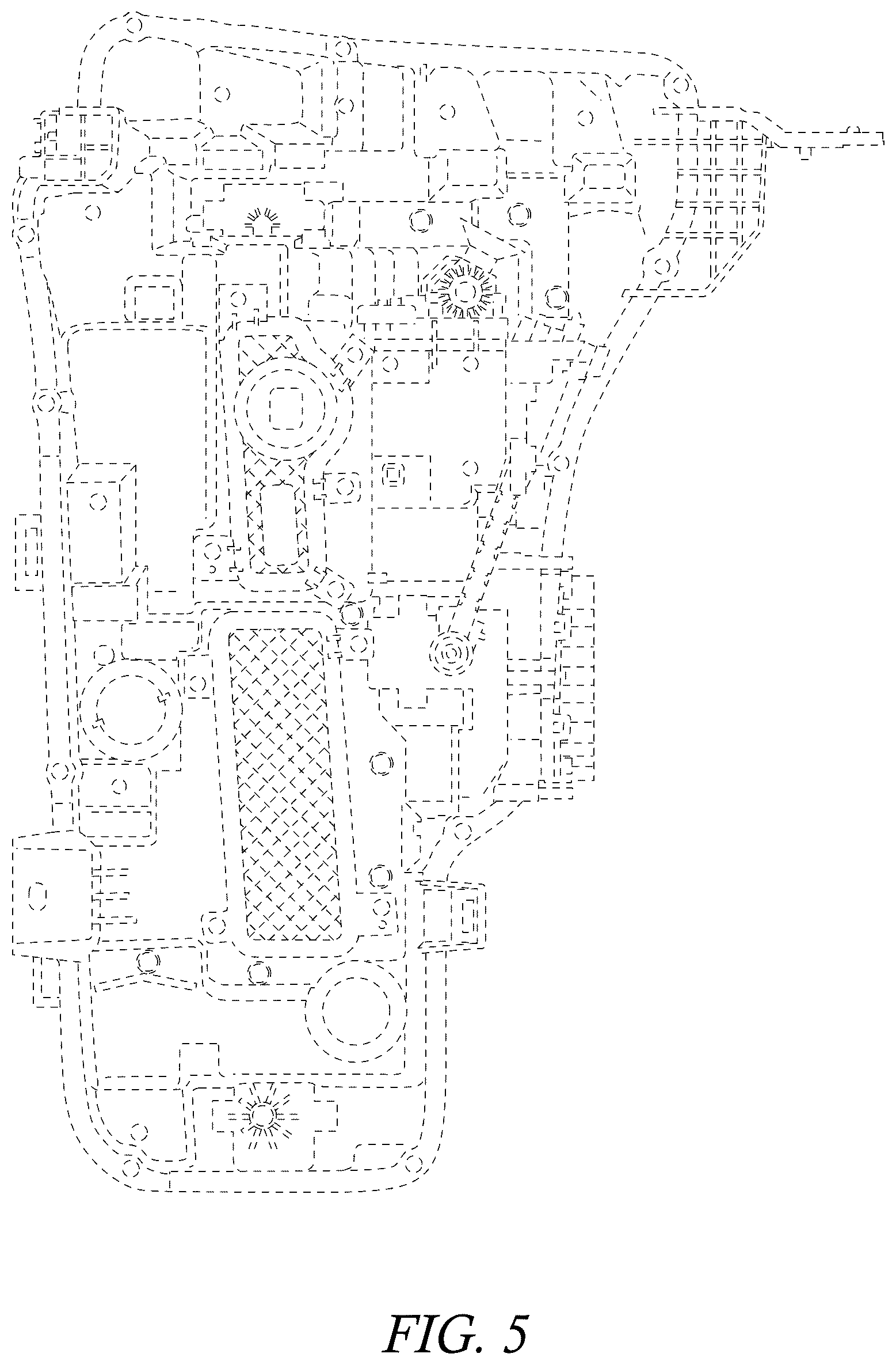 Patent USD1077295 Figure 5 – Vehicle headlamp
