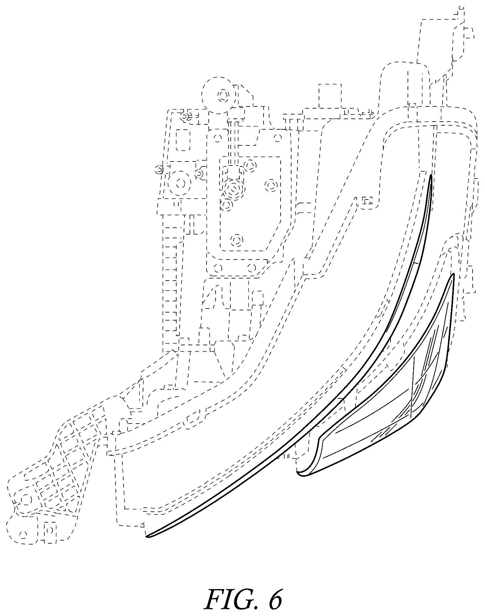 Patent USD1077295 Figure 6 – Vehicle headlamp