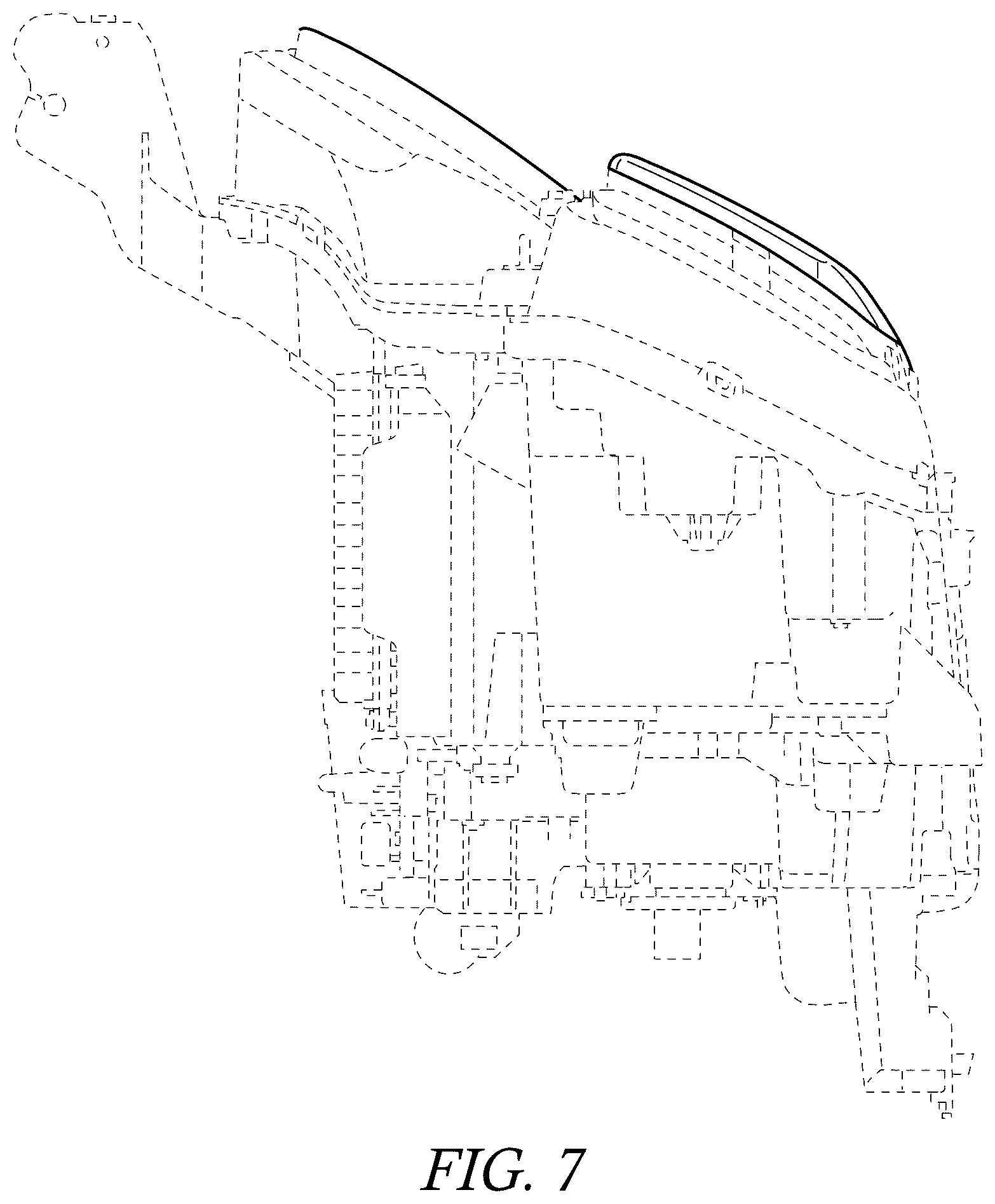 Patent USD1077295 Figure 7 – Vehicle headlamp