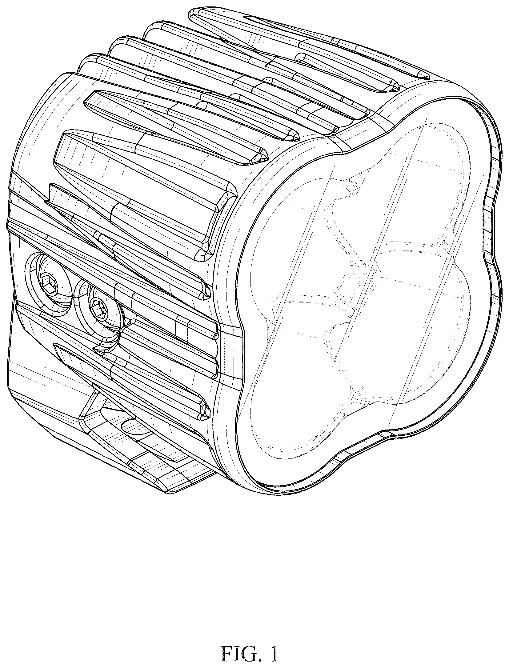 Patent USD1077296 — Pod light — Figure 1
