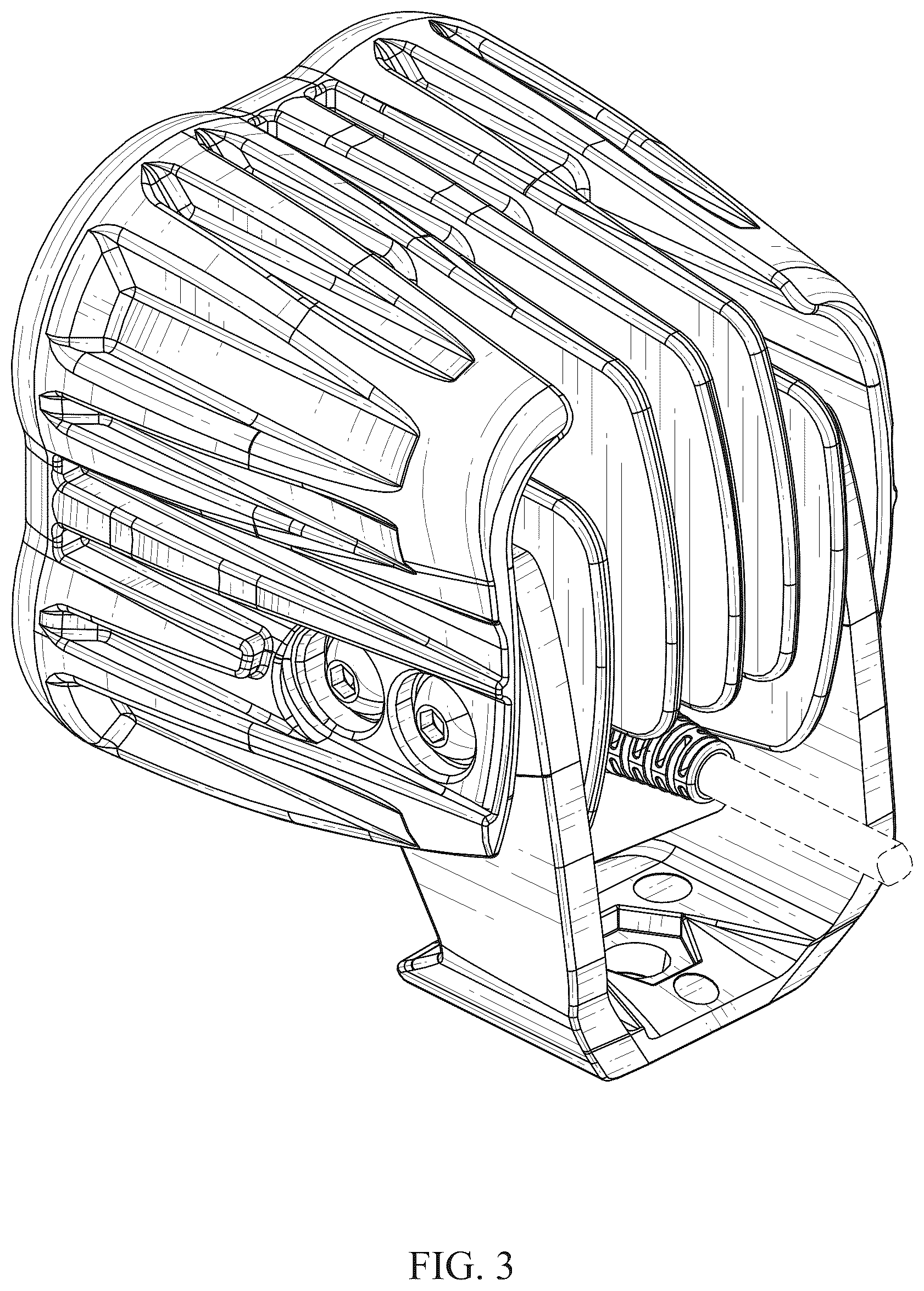 Patent USD1077296 Figure 3 – Pod light