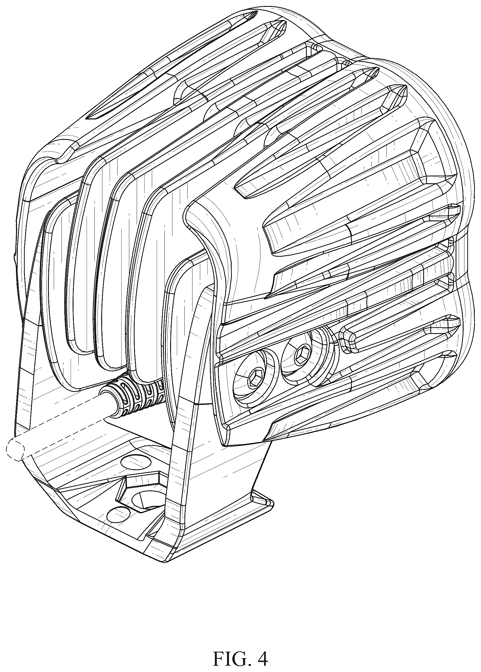 Patent USD1077296 Figure 4 – Pod light