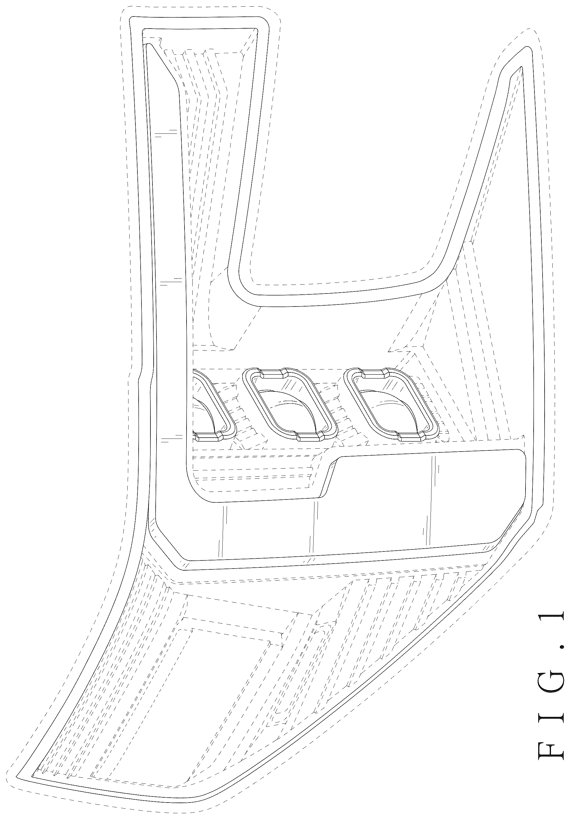 Patent USD1077297 Figure 1 – Vehicle headlight