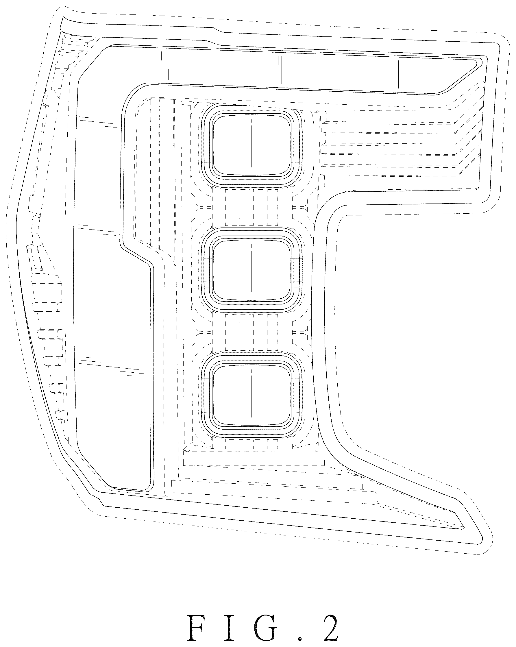Patent USD1077297 Figure 2 – Vehicle headlight