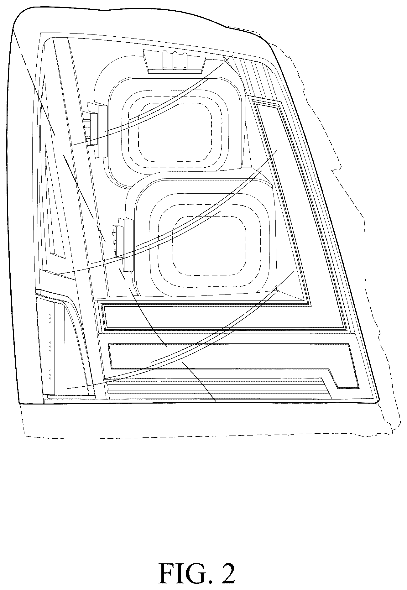 Patent USD1077299 Figure 2 – Vehicle light