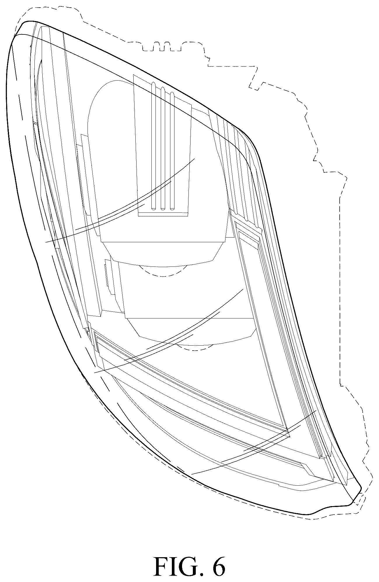 Patent USD1077299 Figure 6 – Vehicle light