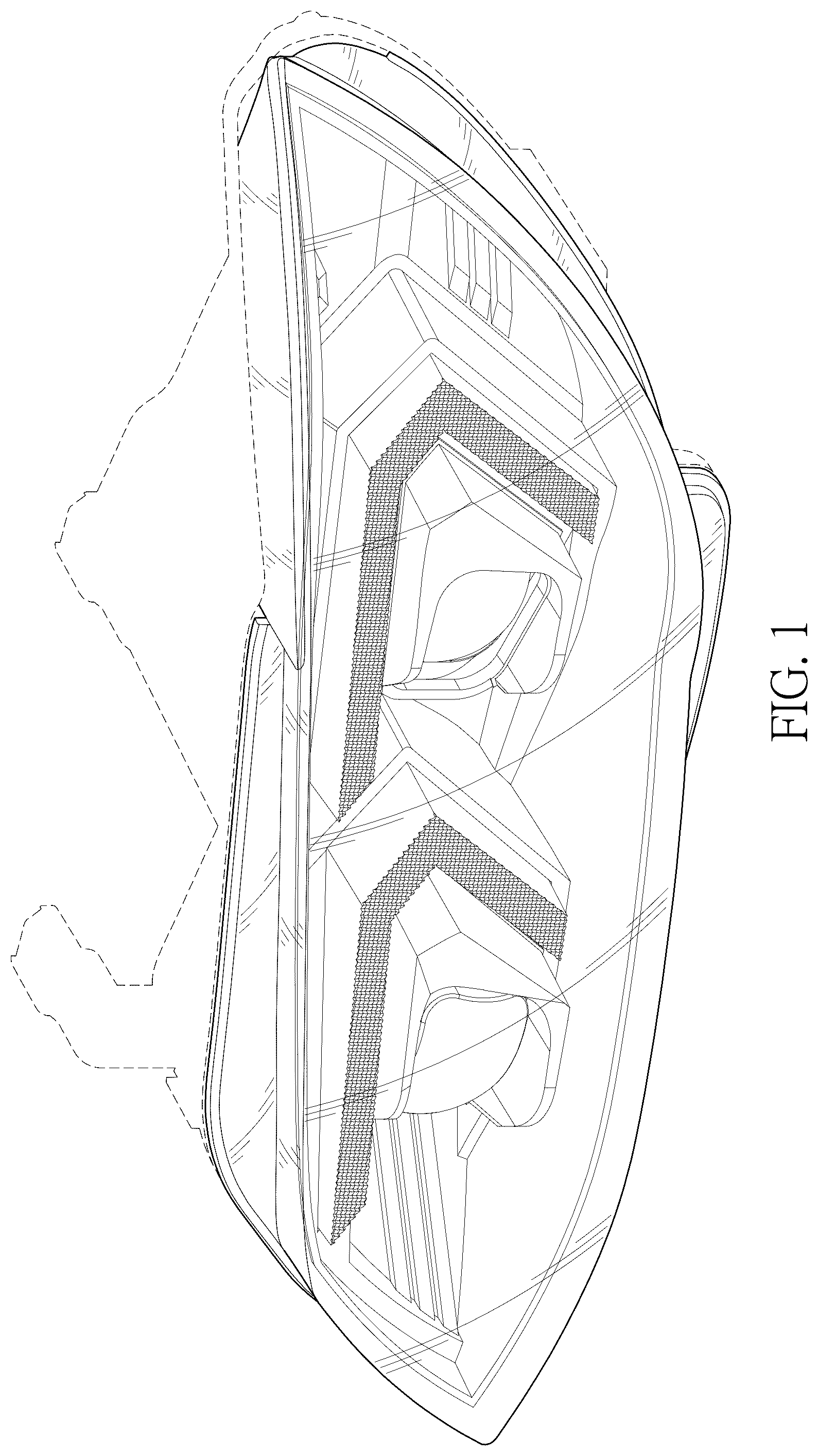 Patent USD1077303 Figure 1 – Vehicle light