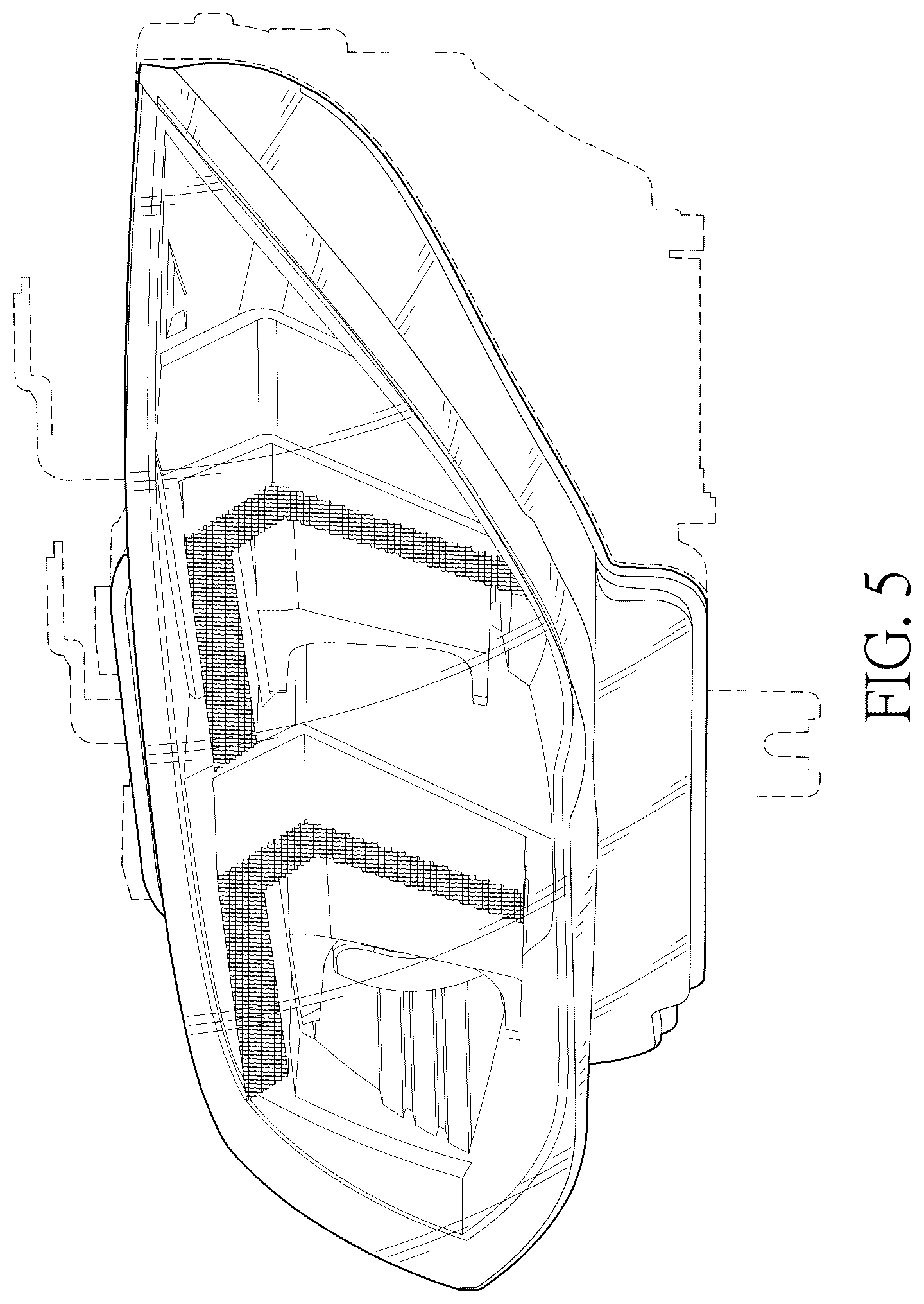 Patent USD1077303 Figure 5 – Vehicle light