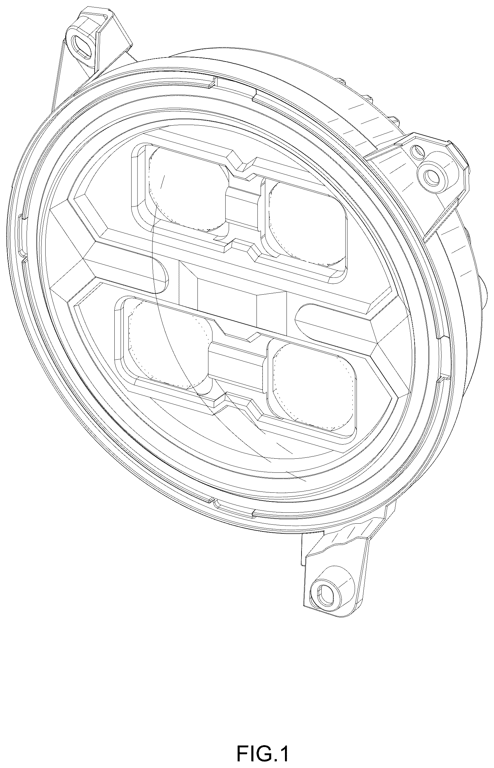 Patent USD1077304 Figure 1 – Head light