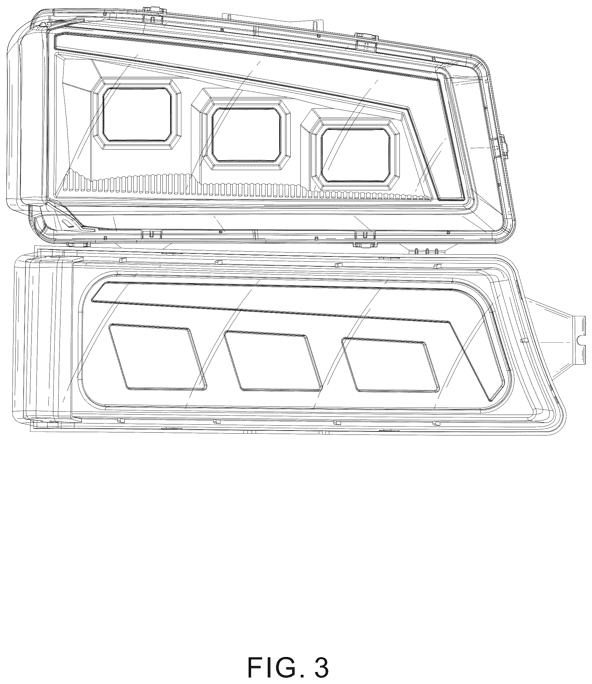 Patent USD1077305 Figure 3 – Car headlight