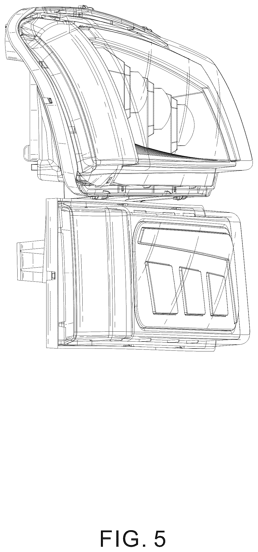 Patent USD1077305 Figure 5 – Car headlight