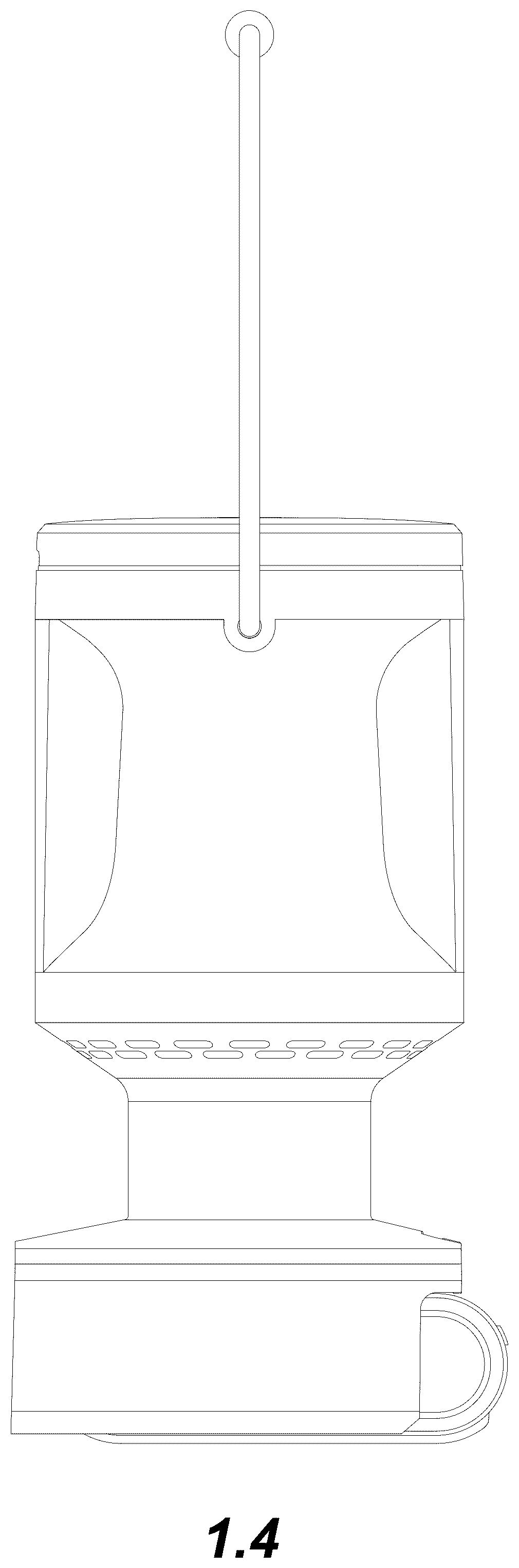 Patent USD1077306 Figure 4 – Portable lantern