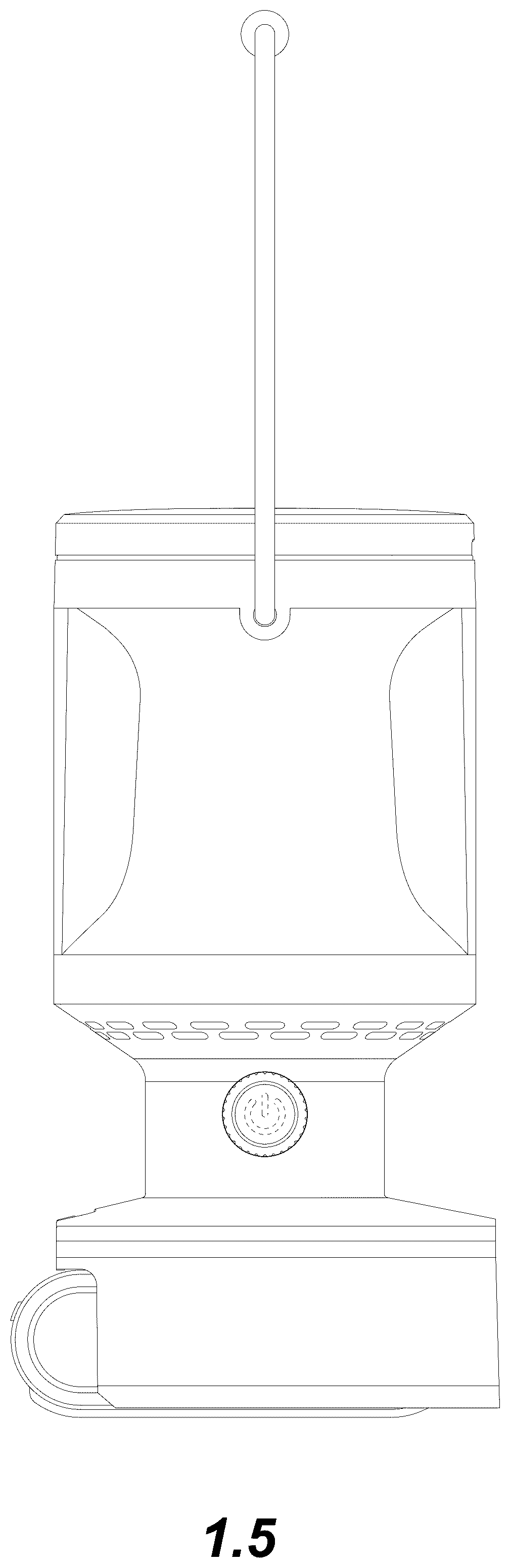 Patent USD1077306 Figure 5 – Portable lantern