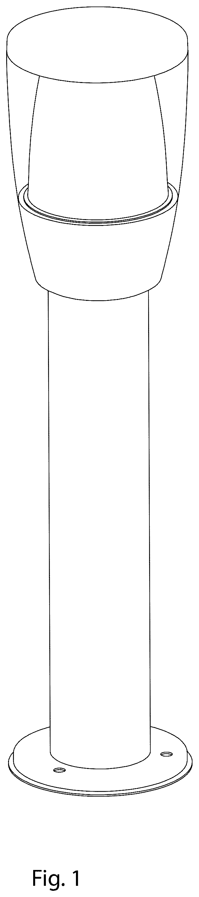 Patent USD1077308 Figure 1 – Lighting fixture
